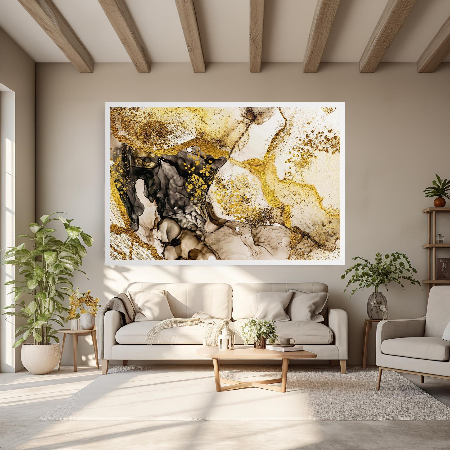 Vászonkép Golden Sand mockup 6