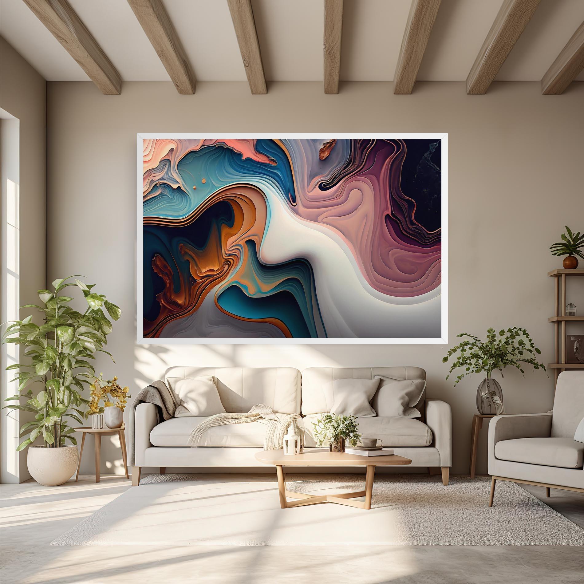 Vászonkép Mixed Colors Marble mockup 6