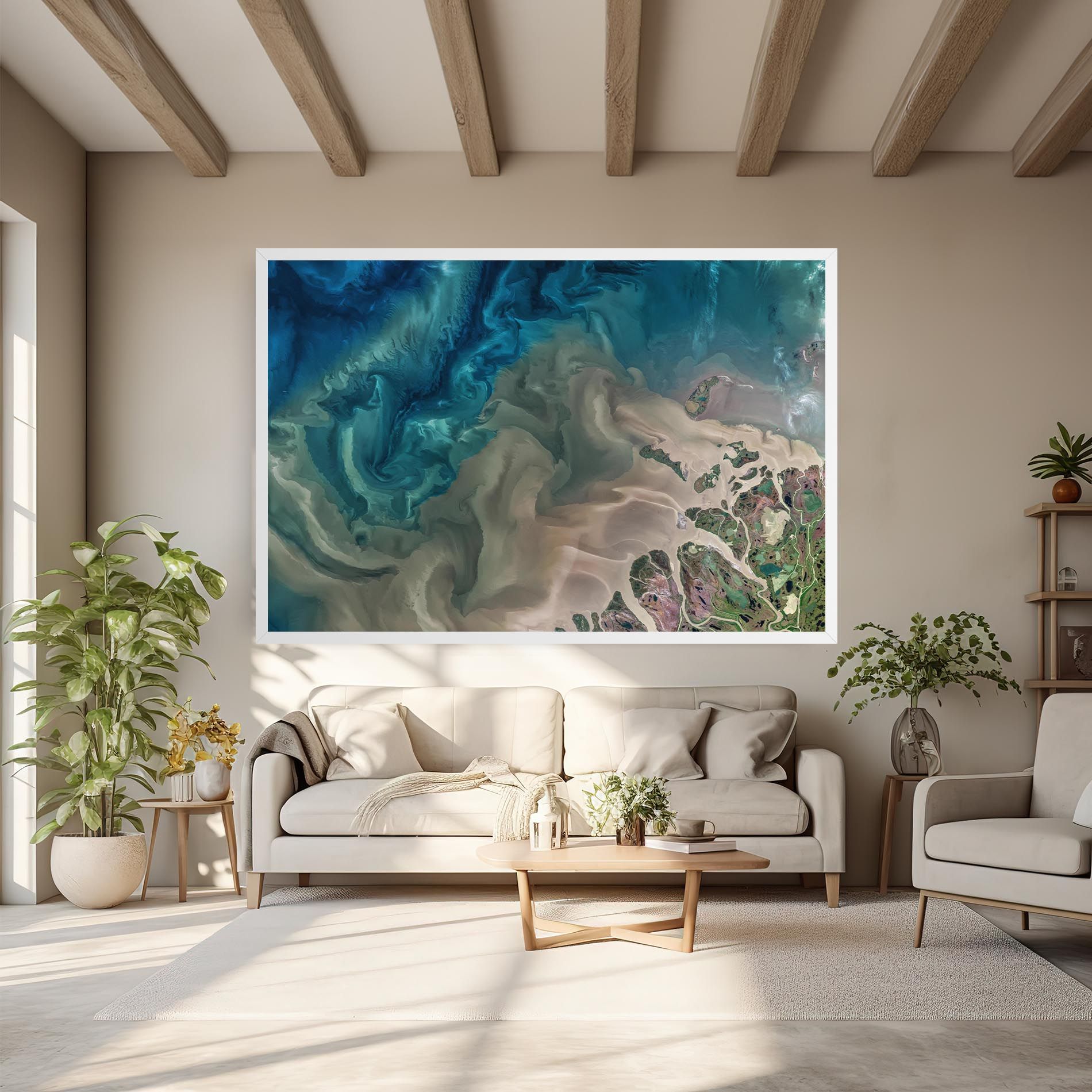 Ocean Blue Marble mockup 6