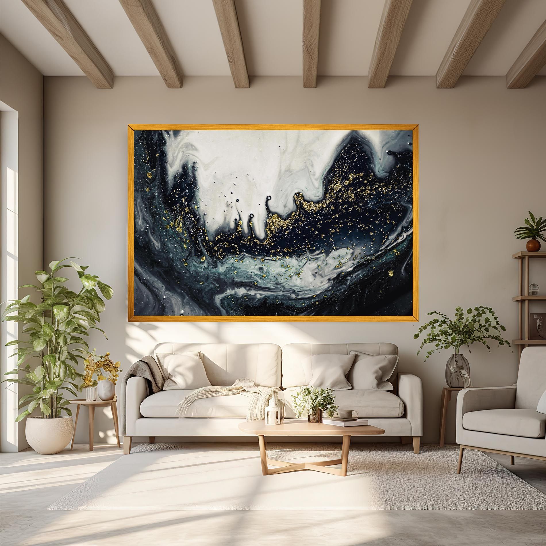 Abstract Black mockup 6