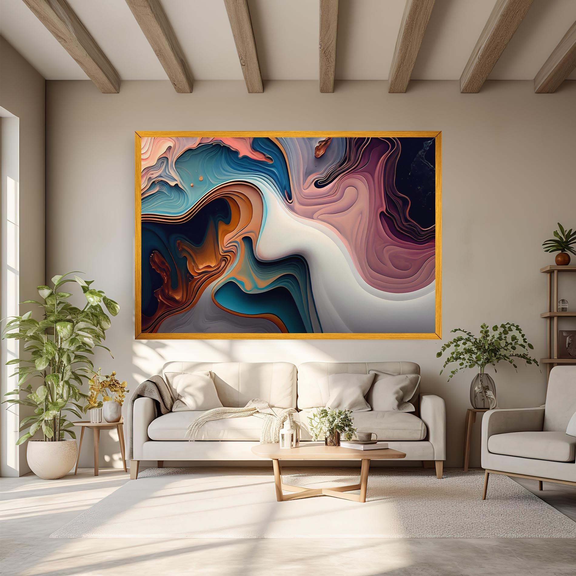 Vászonkép Mixed Colors Marble mockup 6