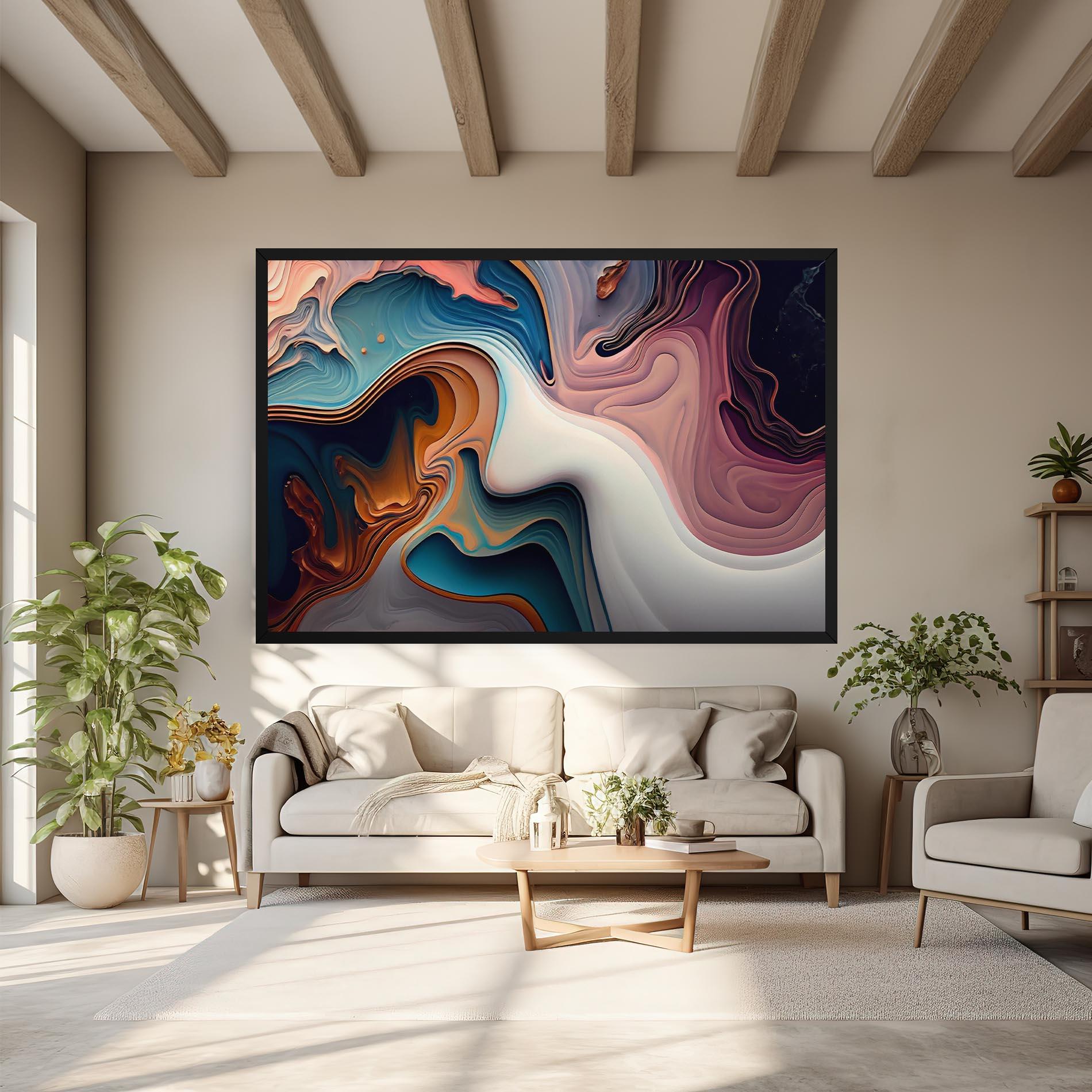 Vászonkép Mixed Colors Marble mockup 6