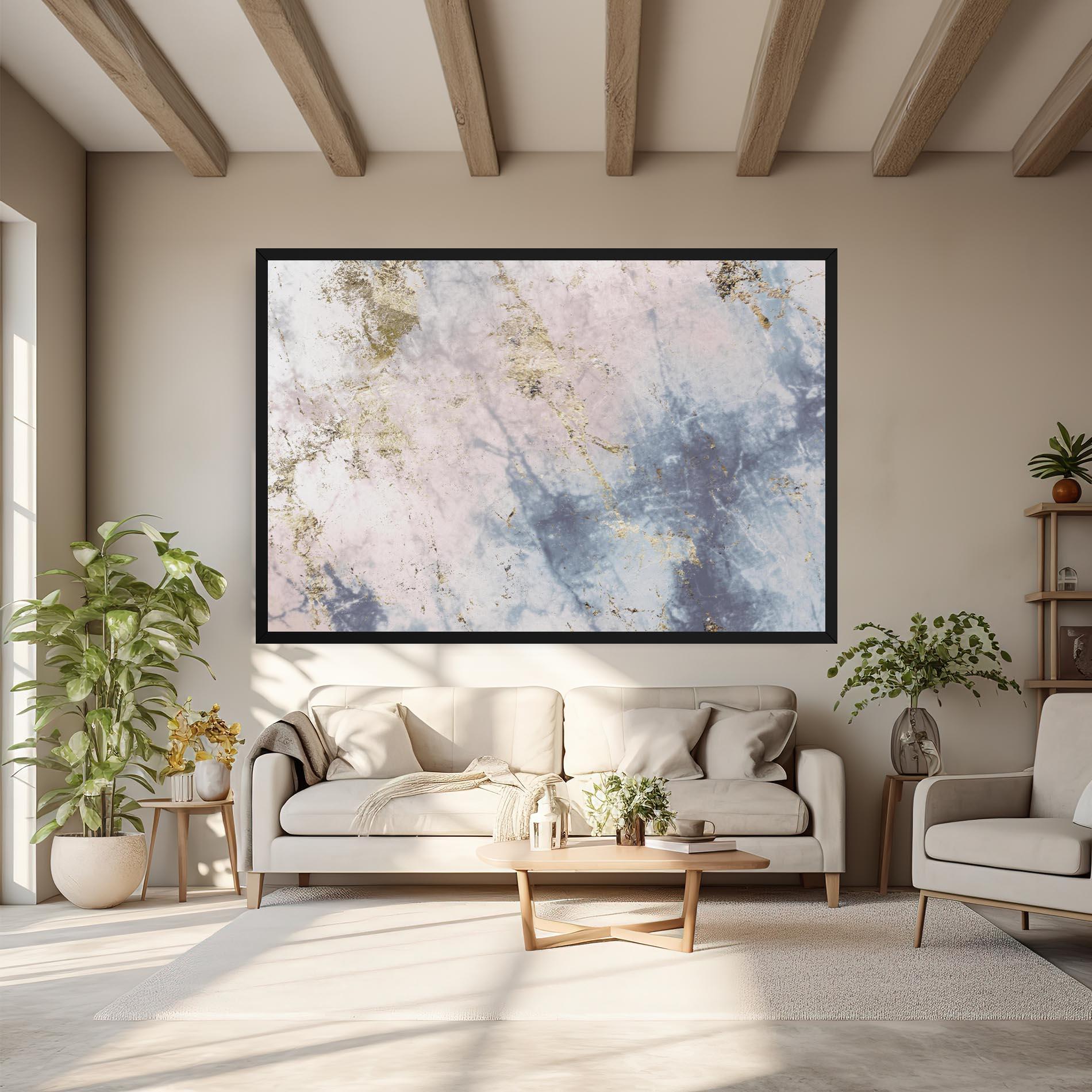 Vászonkép Pink Blue Marble mockup 6