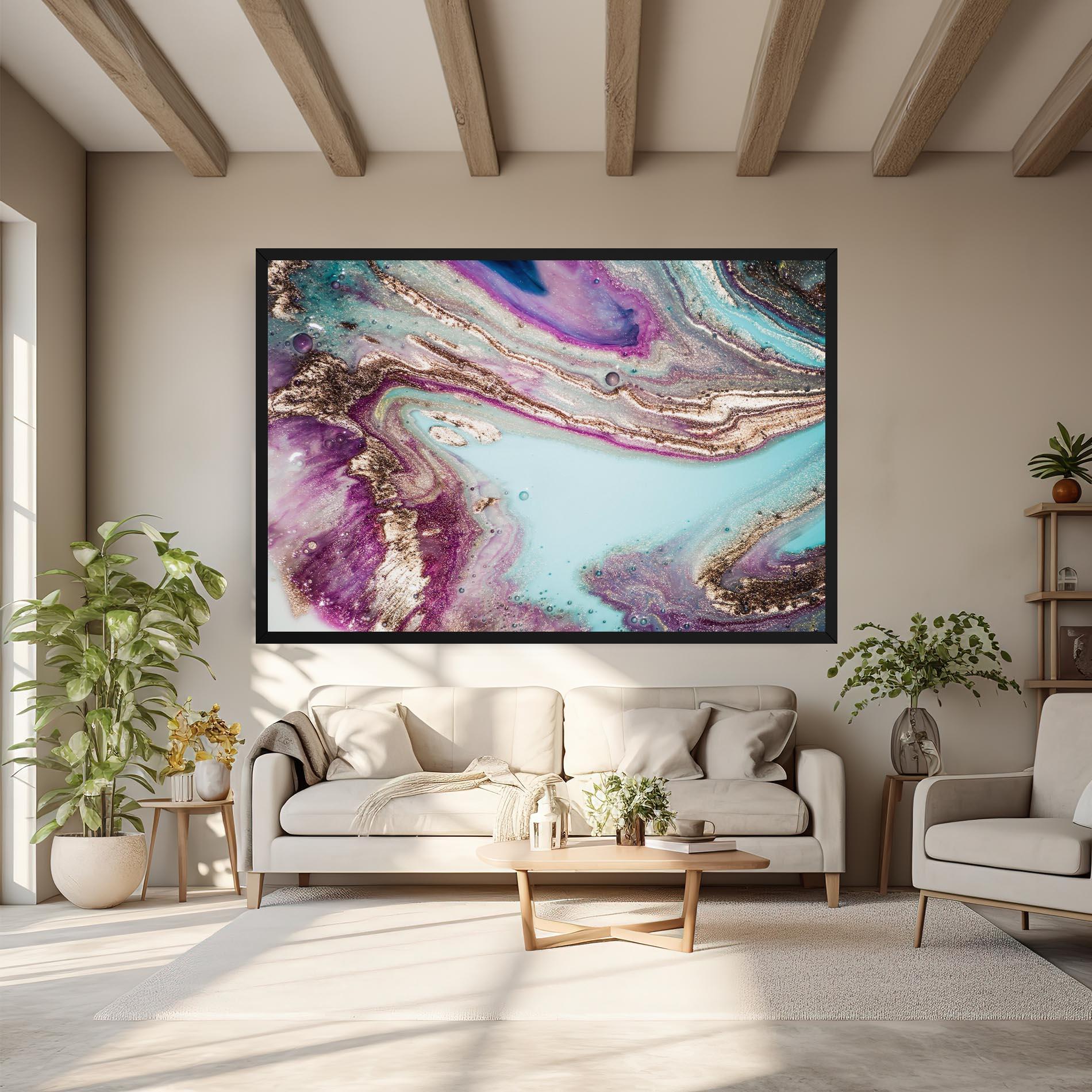 Vászonkép Pink Marble Shades mockup 6