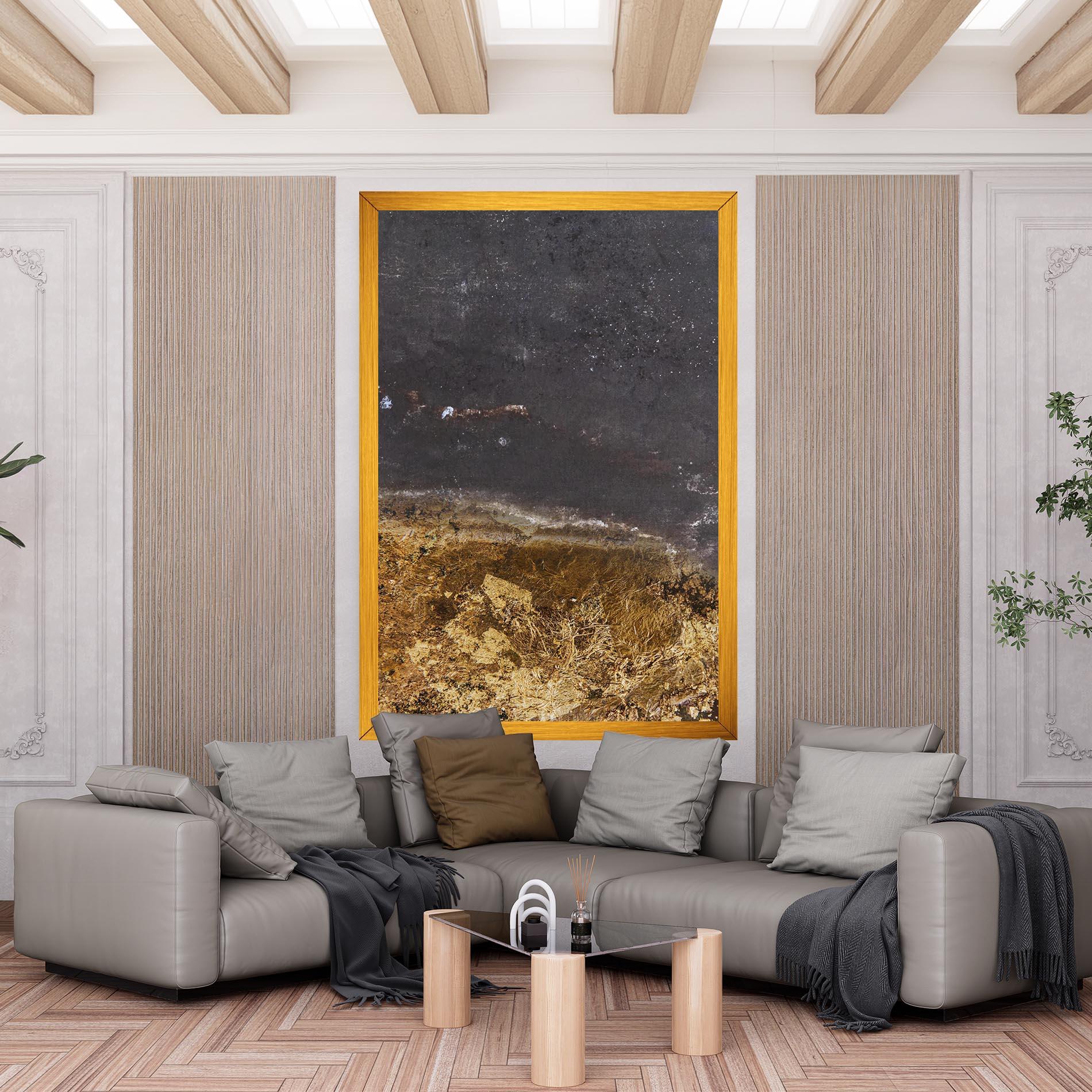 Vászonkép Gold Dark Grey mockup 6
