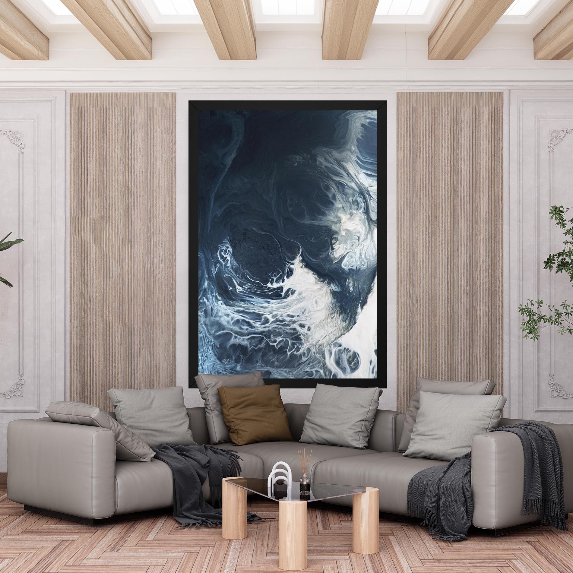 Dark Blue Wave mockup 6