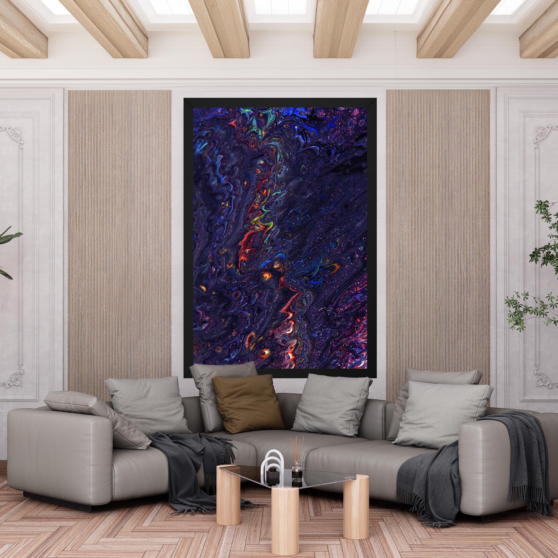 Vászonkép Dark Purple Texture mockup 6