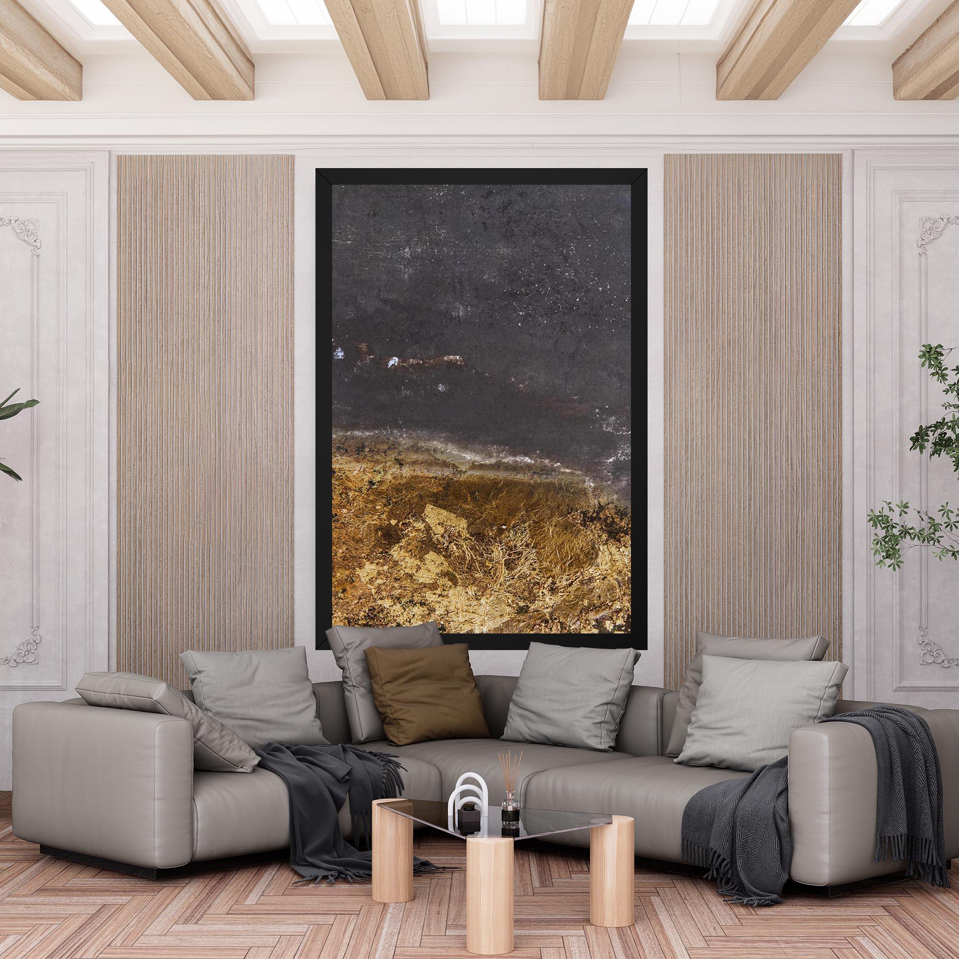 Vászonkép Gold Dark Grey mockup 6