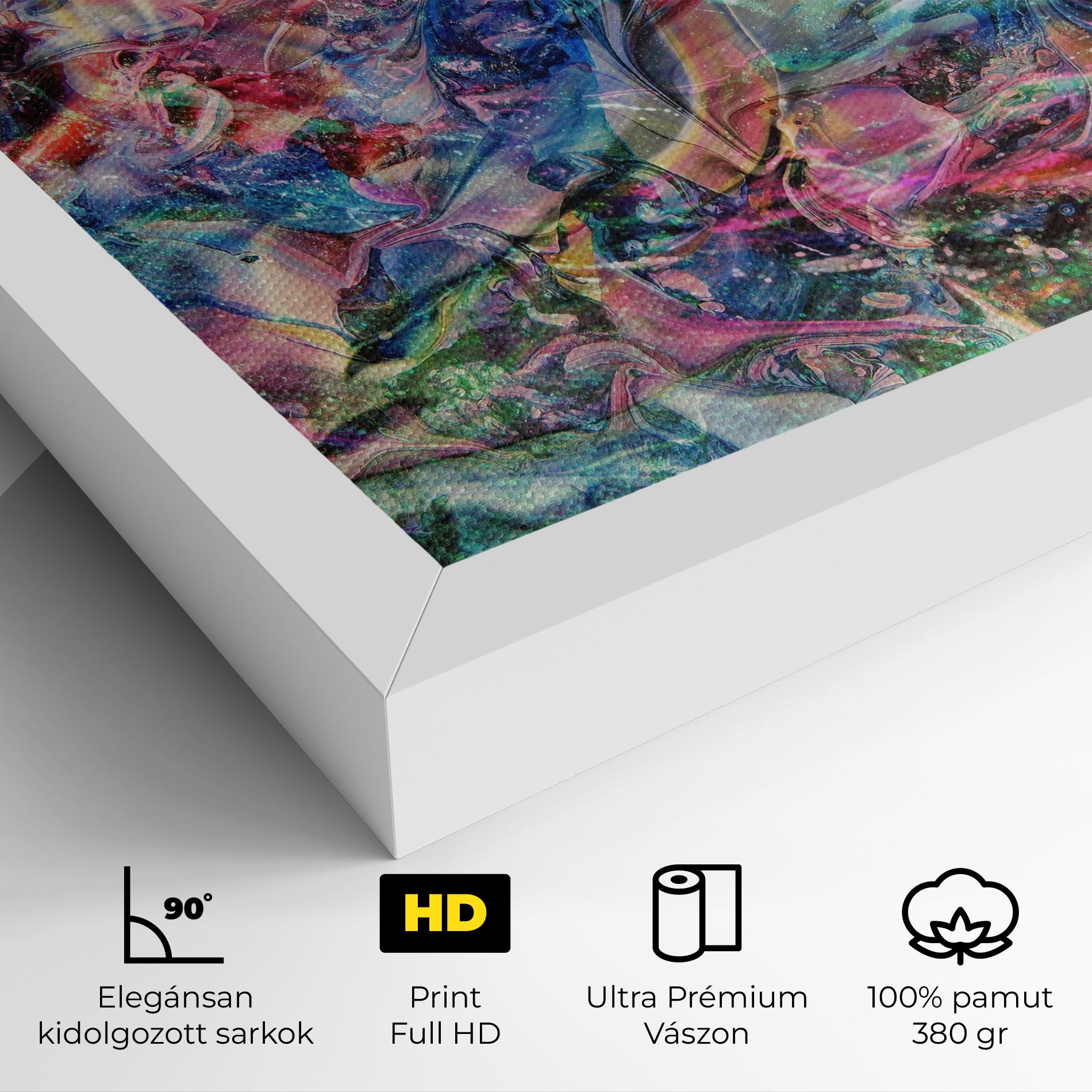 Abstract Colourful Glass mockup 4