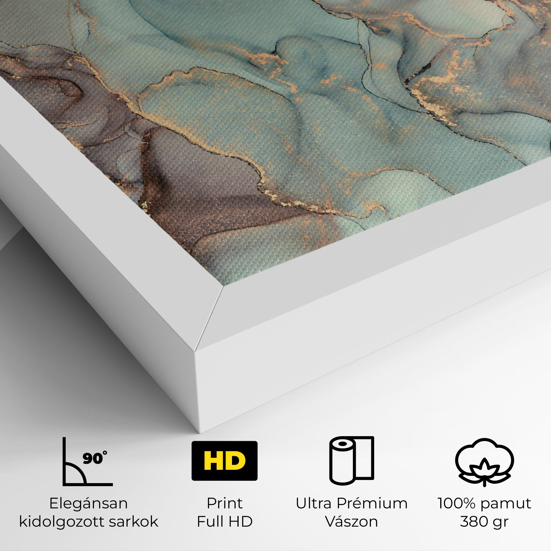 Abstract Turquoise Marble mockup 4