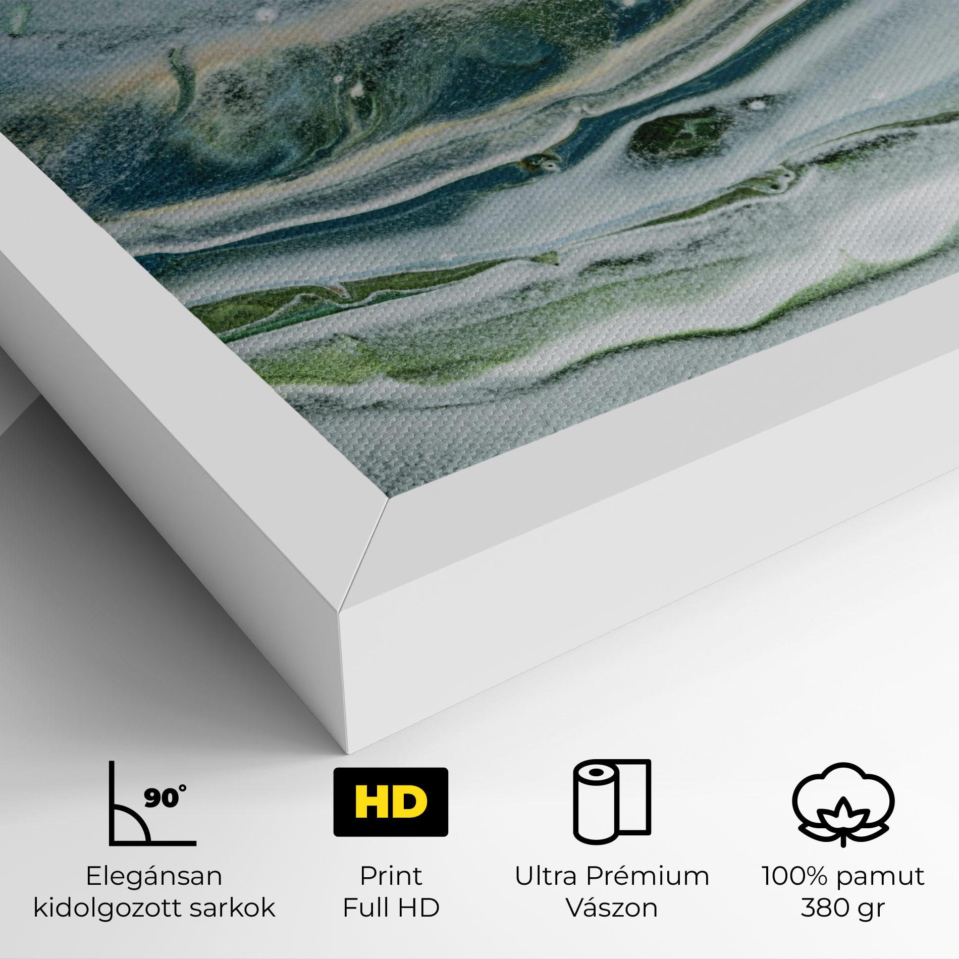 Vászonkép Dark Green Liquid mockup 4