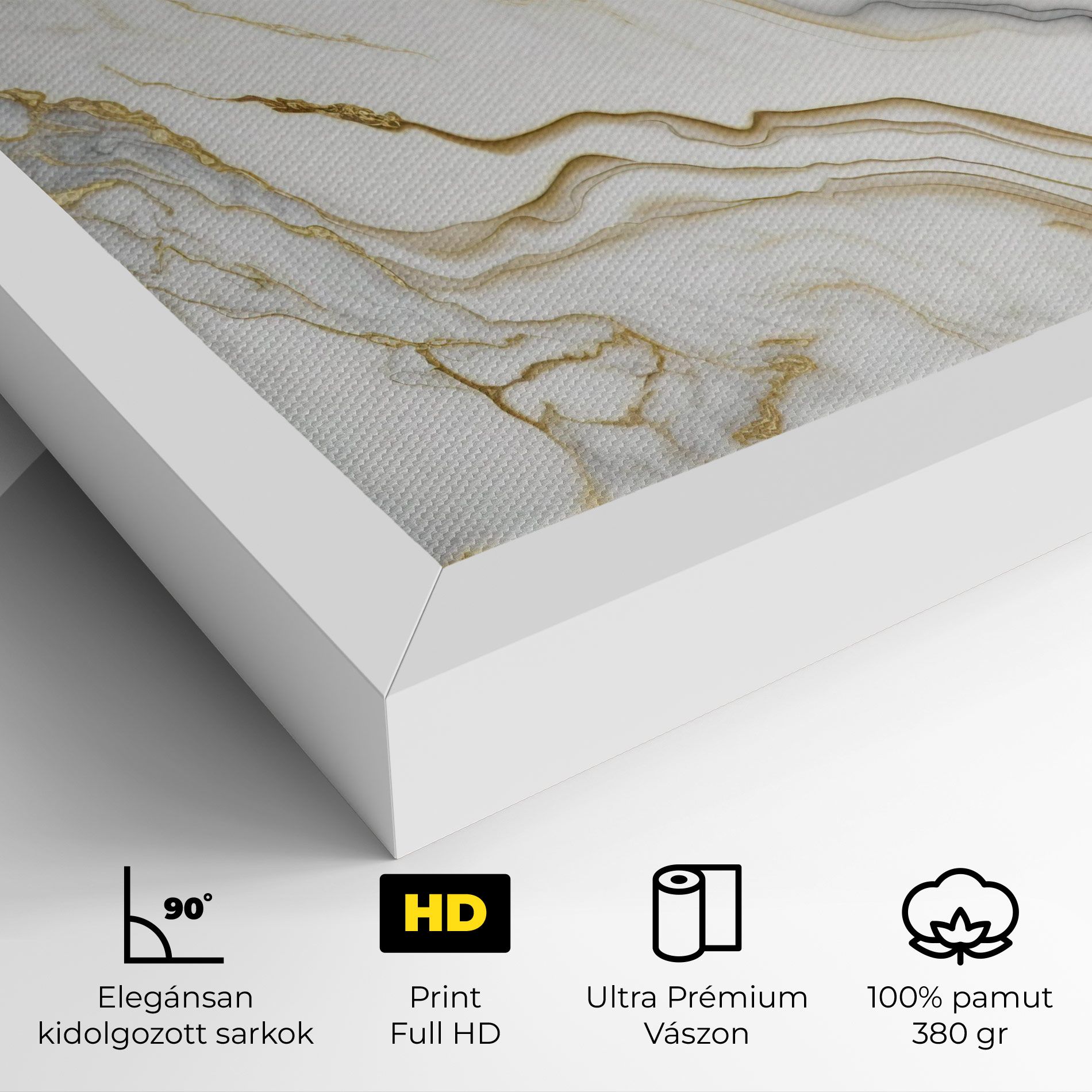 White Golden Marble mockup 4