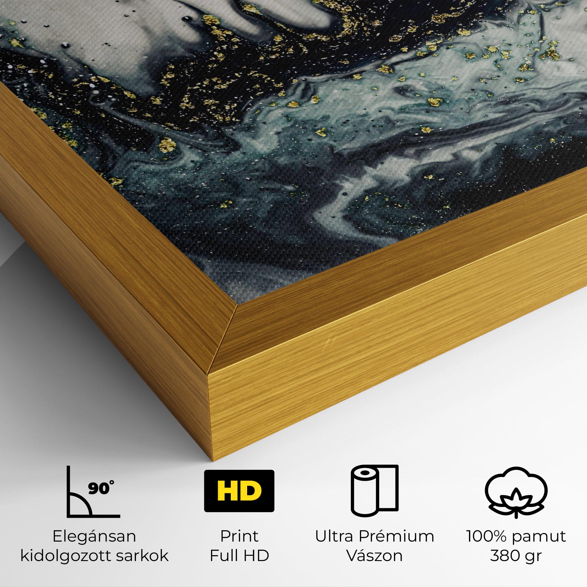 Vászonkép Abstract Black mockup 4