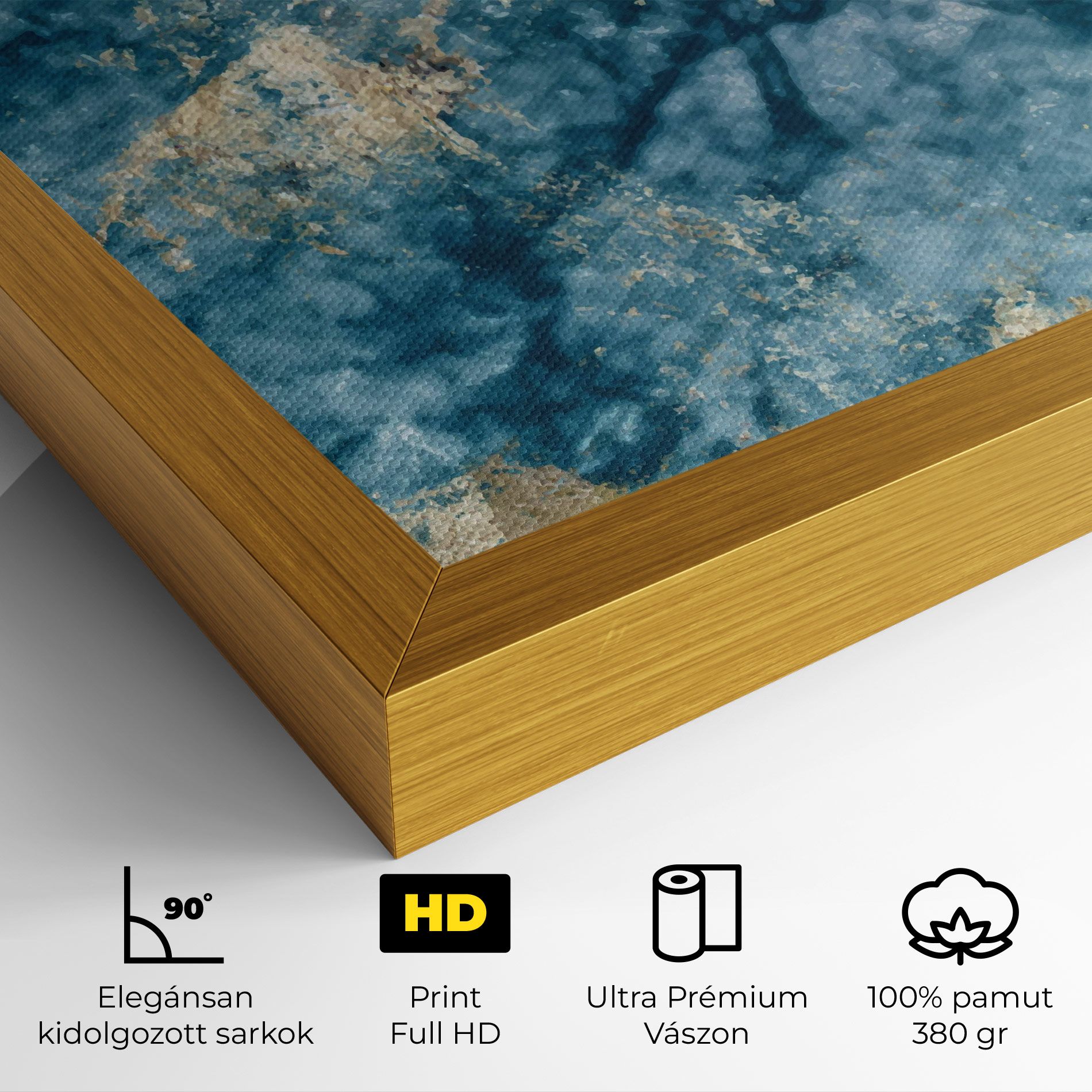 Blue Water Marble mockup 4