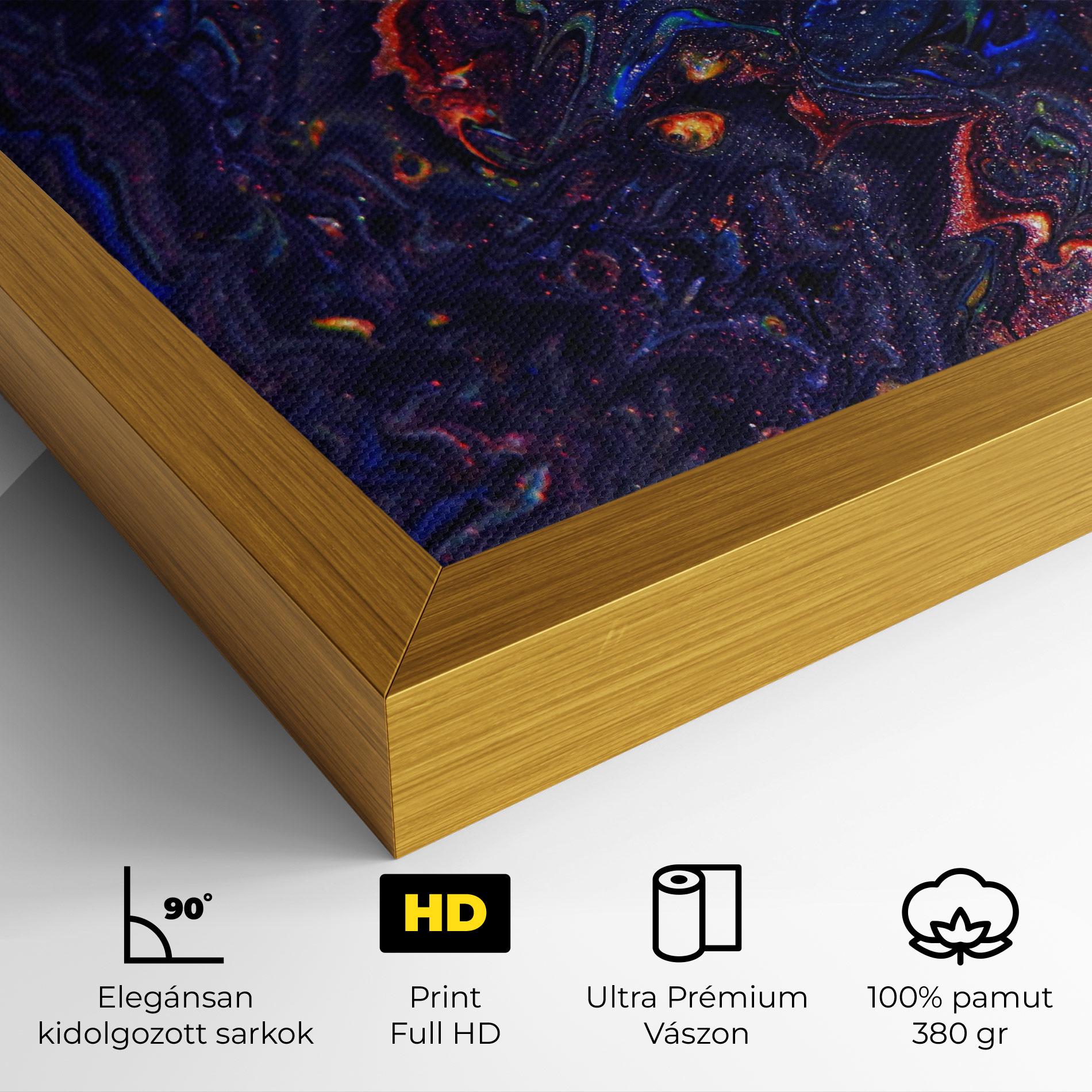 Vászonkép Dark Purple Texture mockup 4