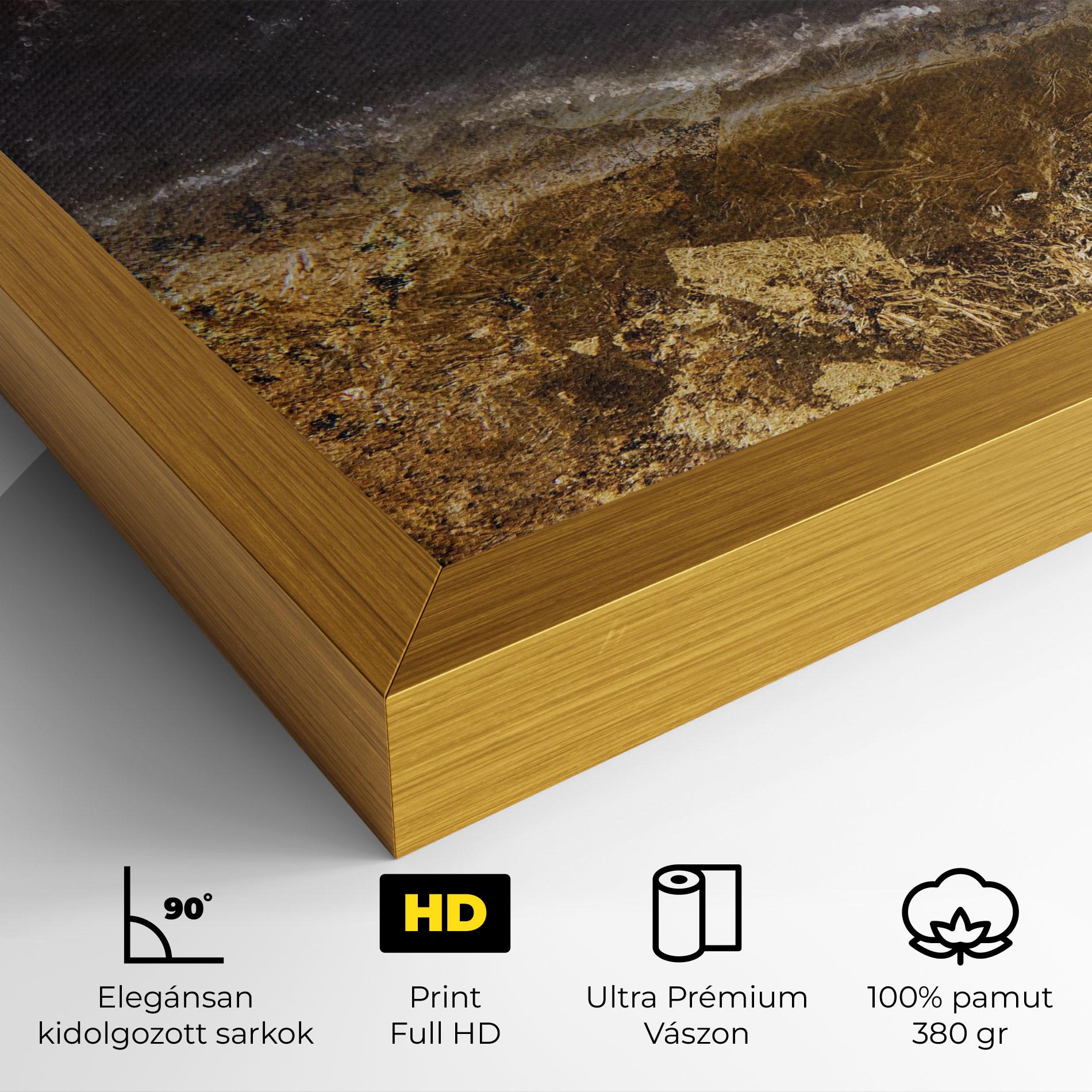 Vászonkép Gold Dark Grey mockup 4