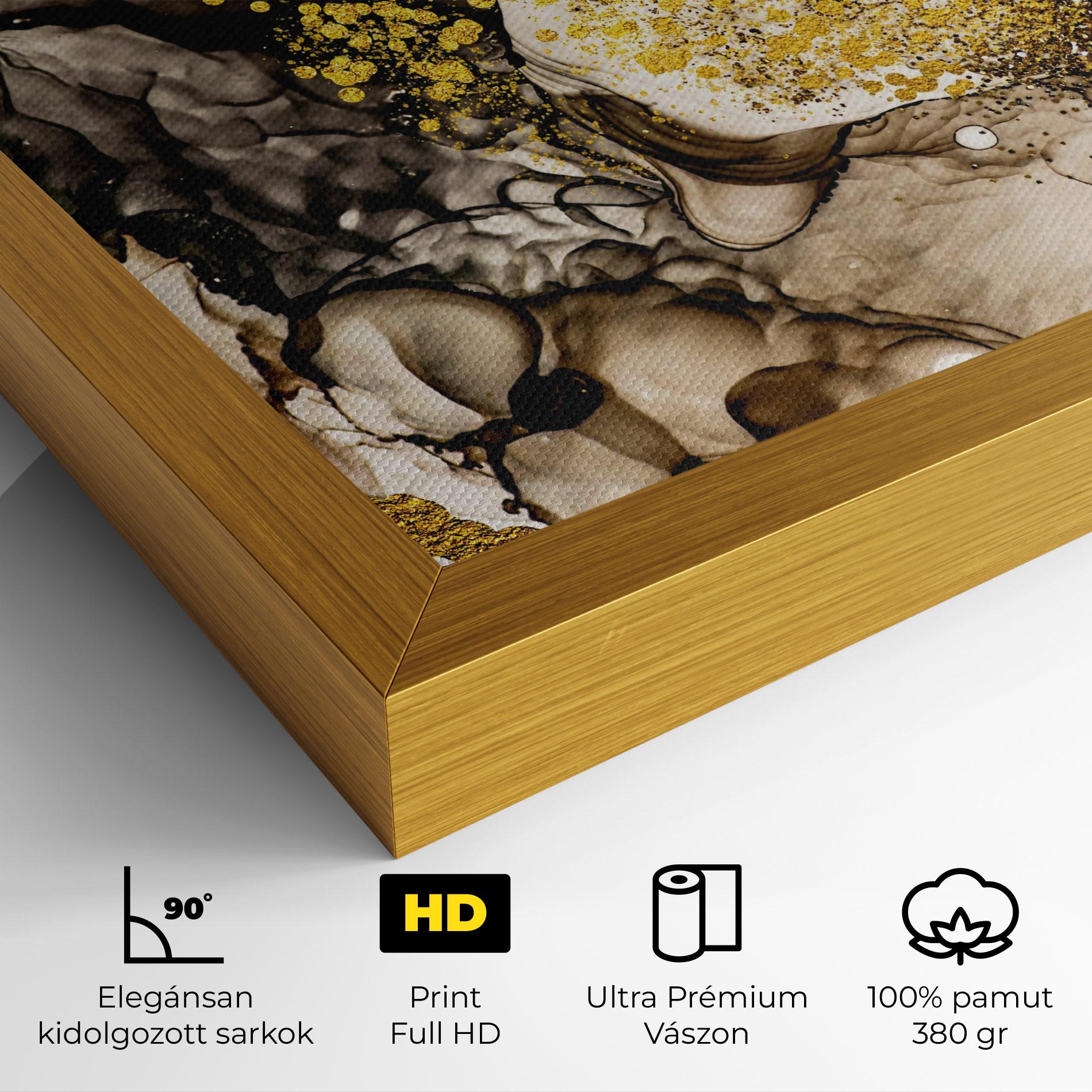 Vászonkép Golden Sand mockup 4