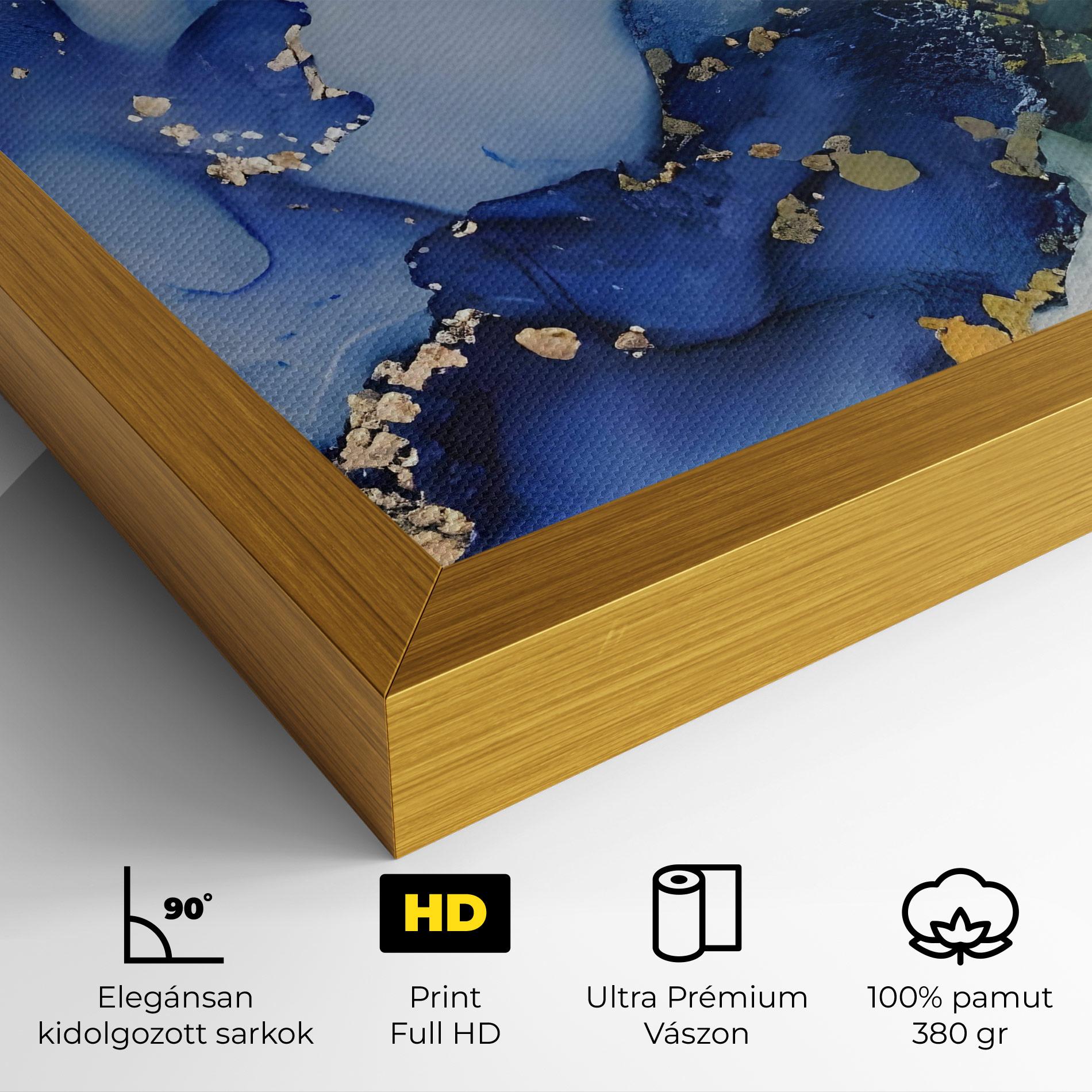 Vászonkép Green Paint Marble mockup 4