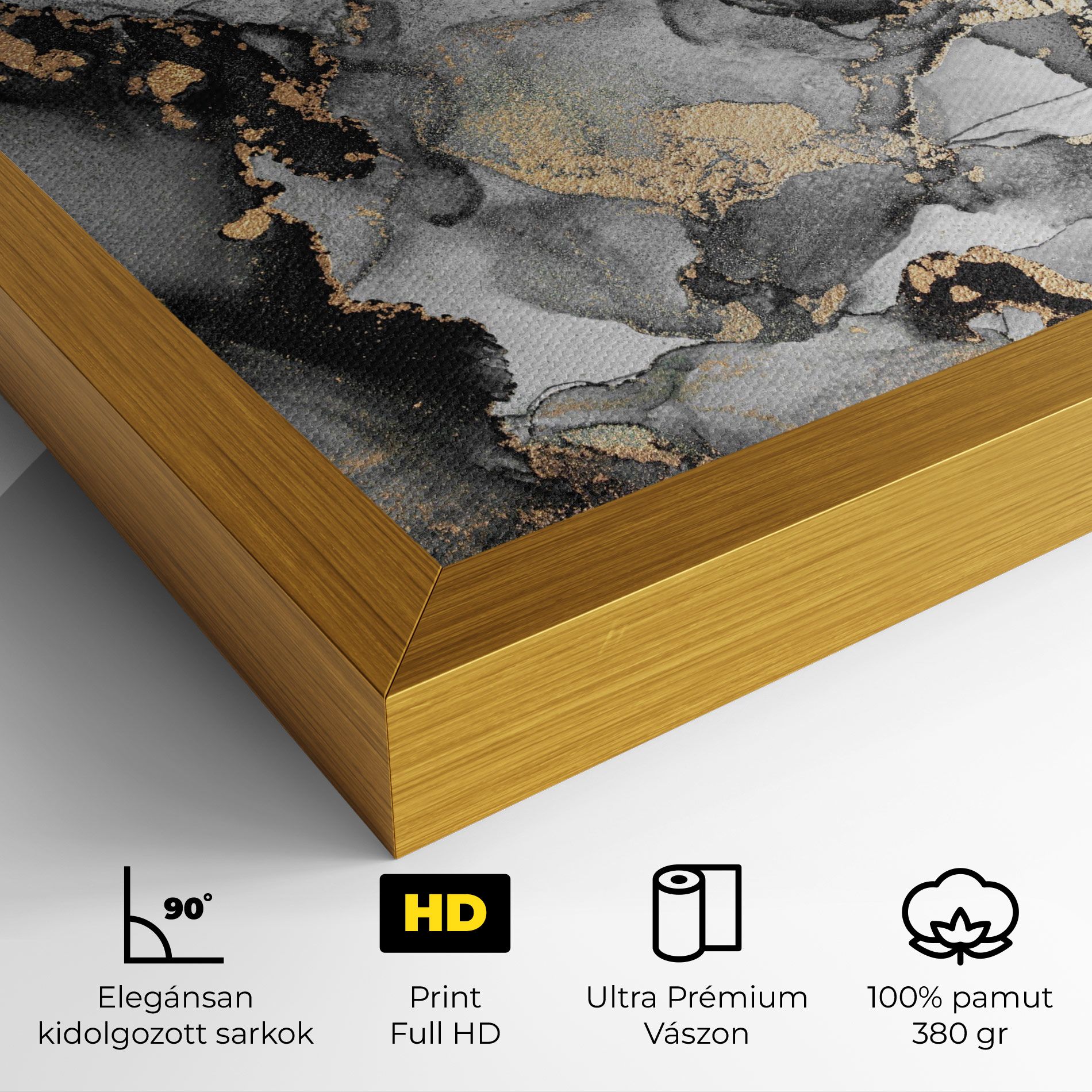 Grey Gold Marble mockup 4