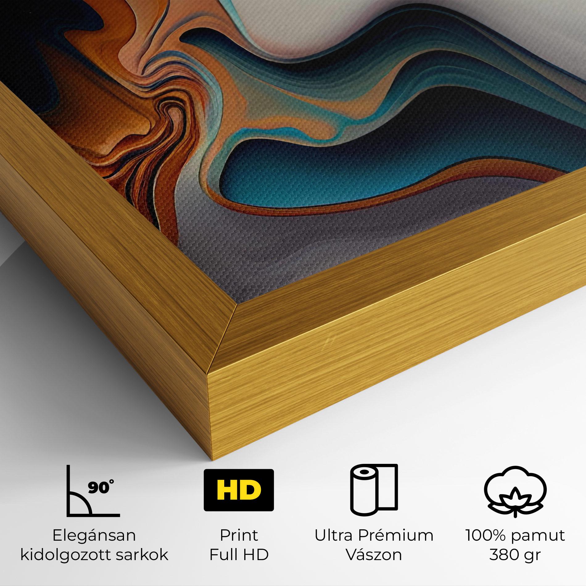Vászonkép Mixed Colors Marble mockup 4