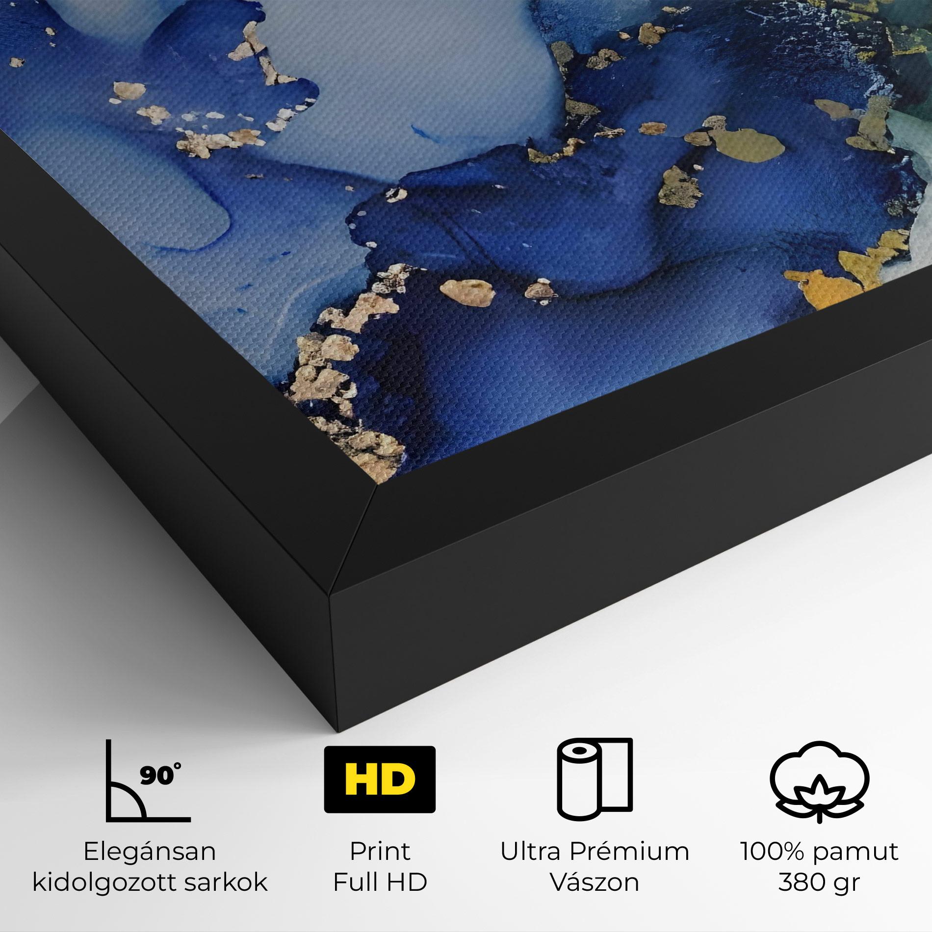 Vászonkép Green Paint Marble mockup 4