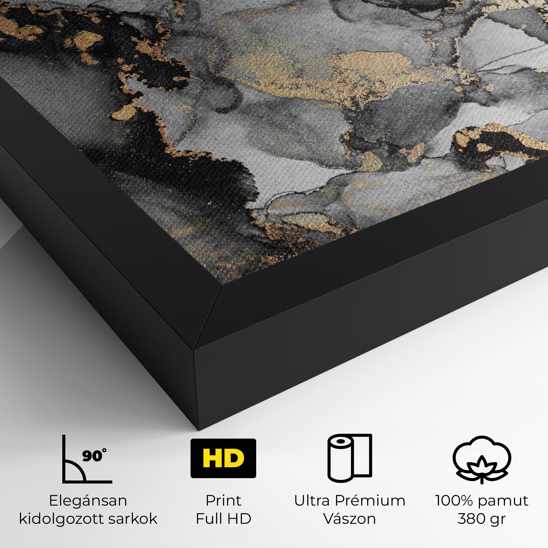Grey Gold Marble mockup 4