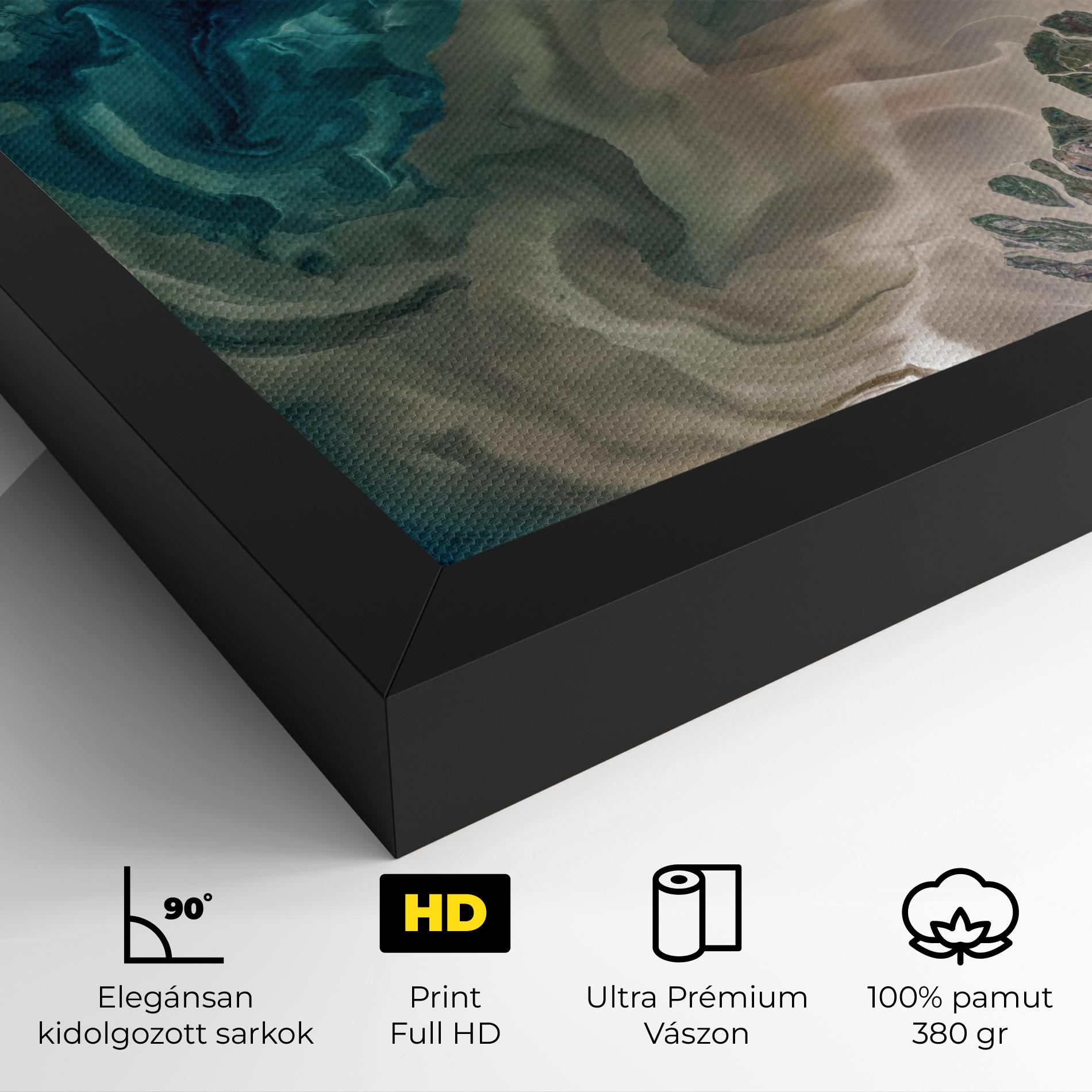 Vászonkép Ocean Blue Marble mockup 4