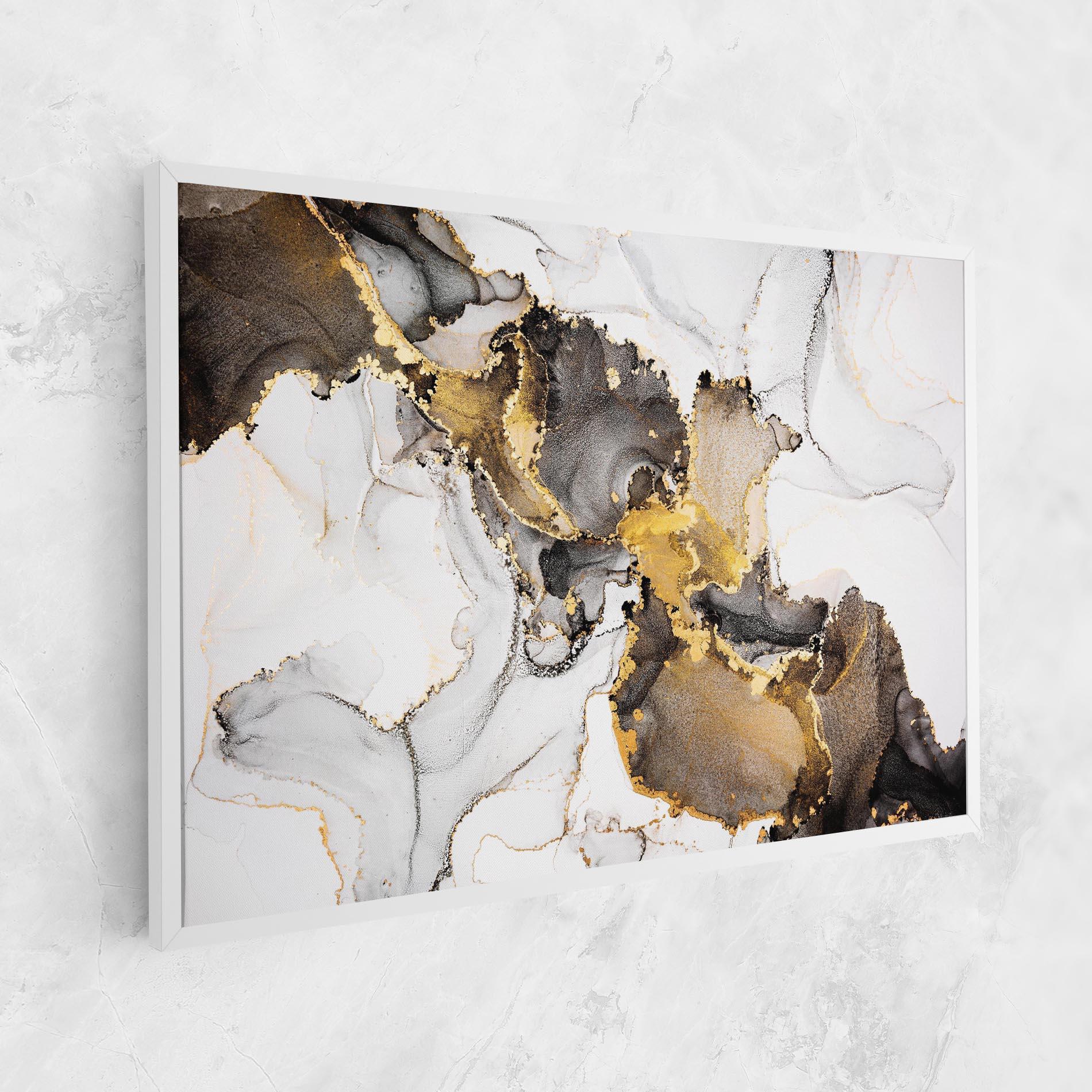 Vászonkép Golden Marble Shades mockup 1