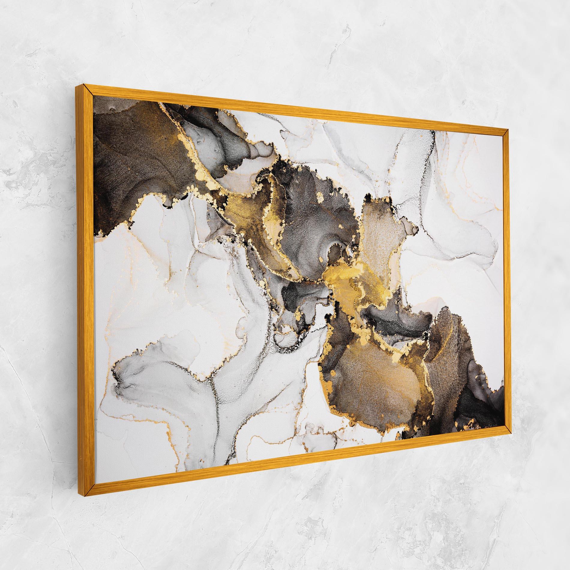 Vászonkép Golden Marble Shades mockup 1
