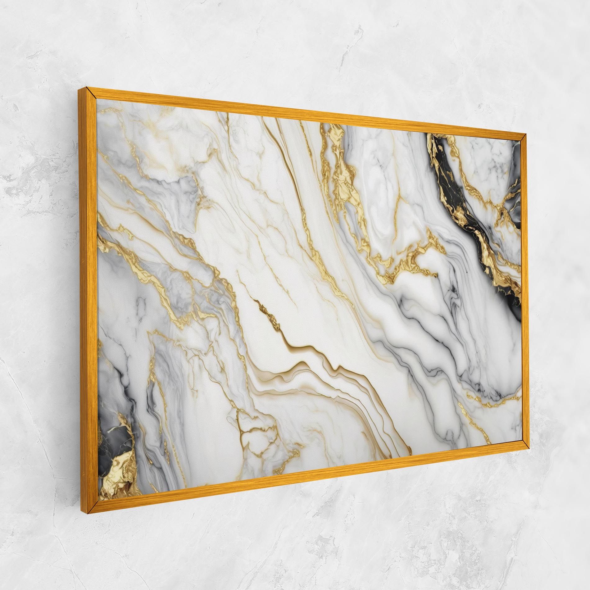 White Golden Marble mockup 1
