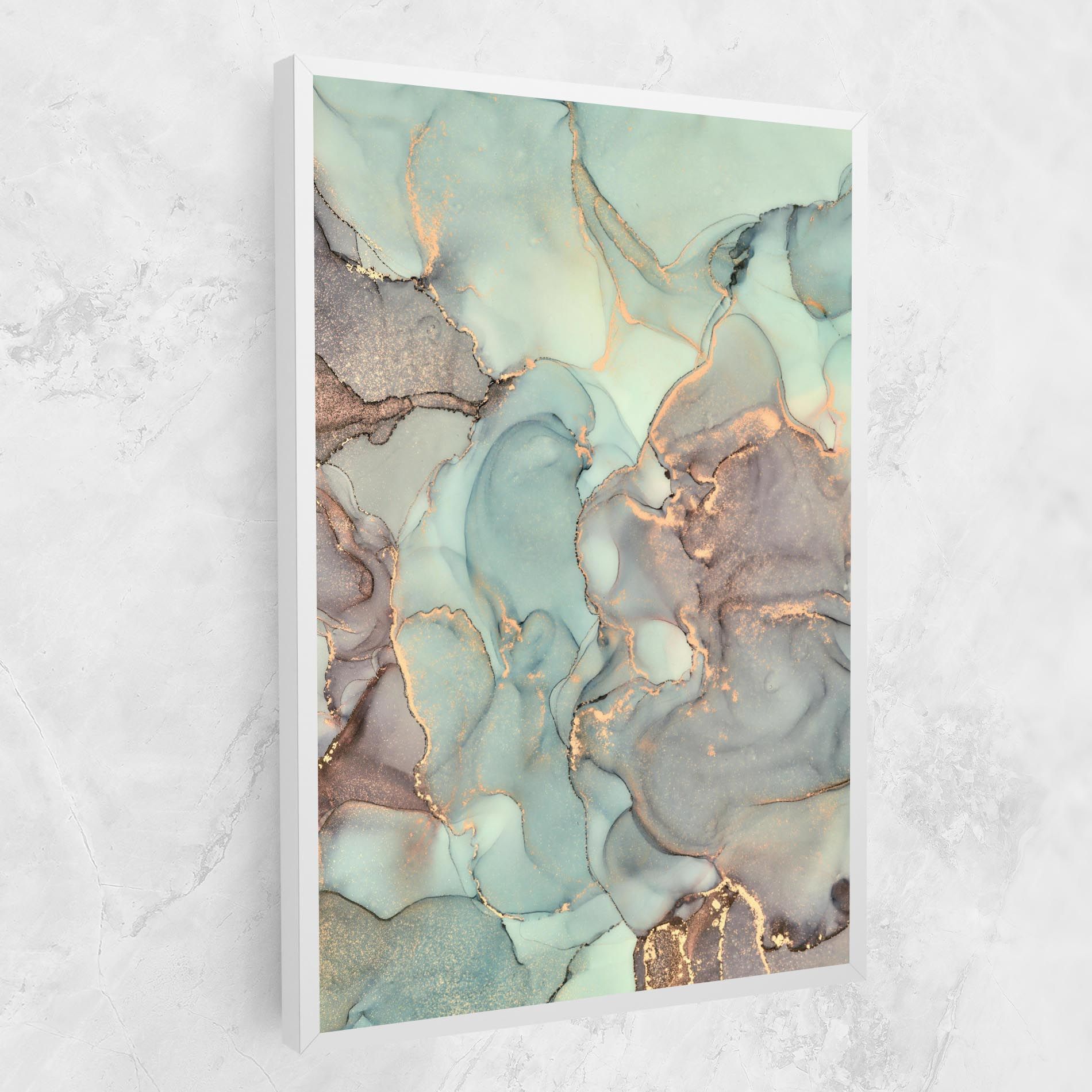Abstract Turquoise Marble mockup 1