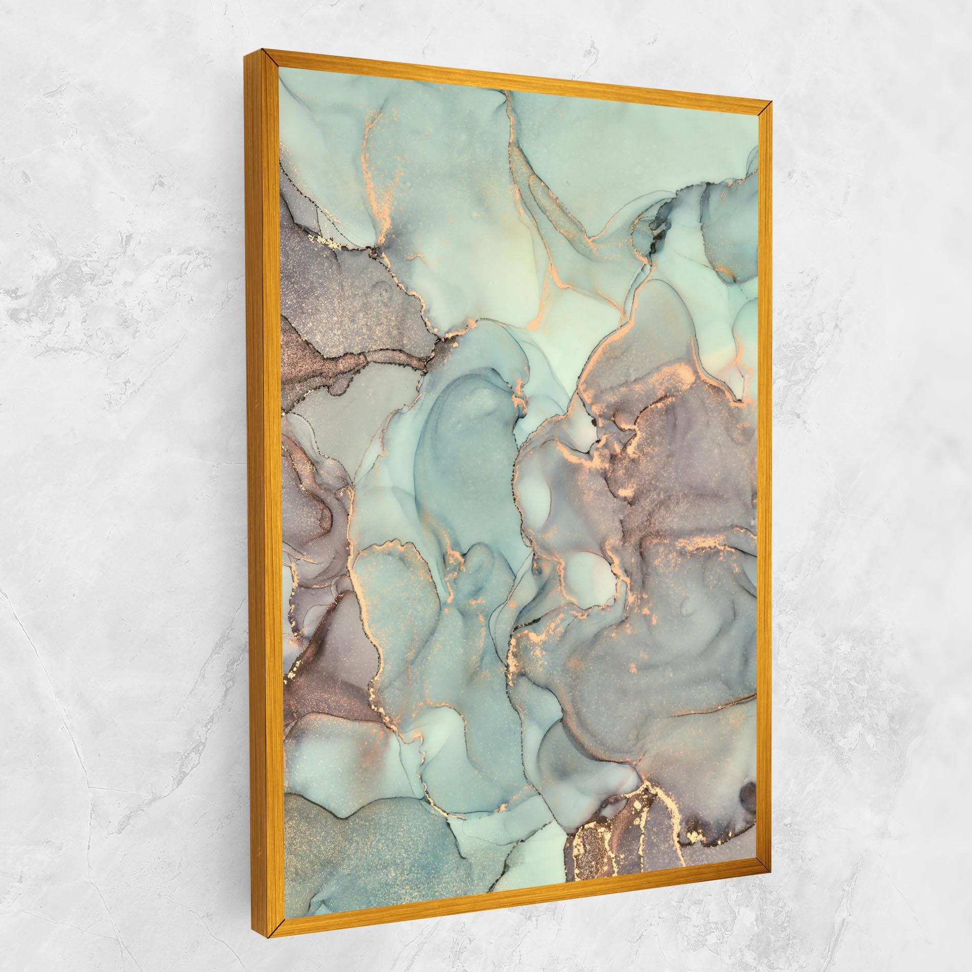Abstract Turquoise Marble mockup 1
