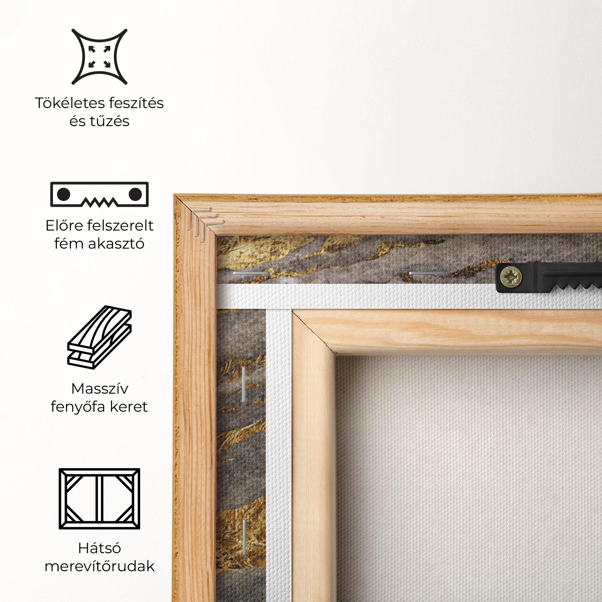 Vászonkép Dark Colden Grey mockup 5