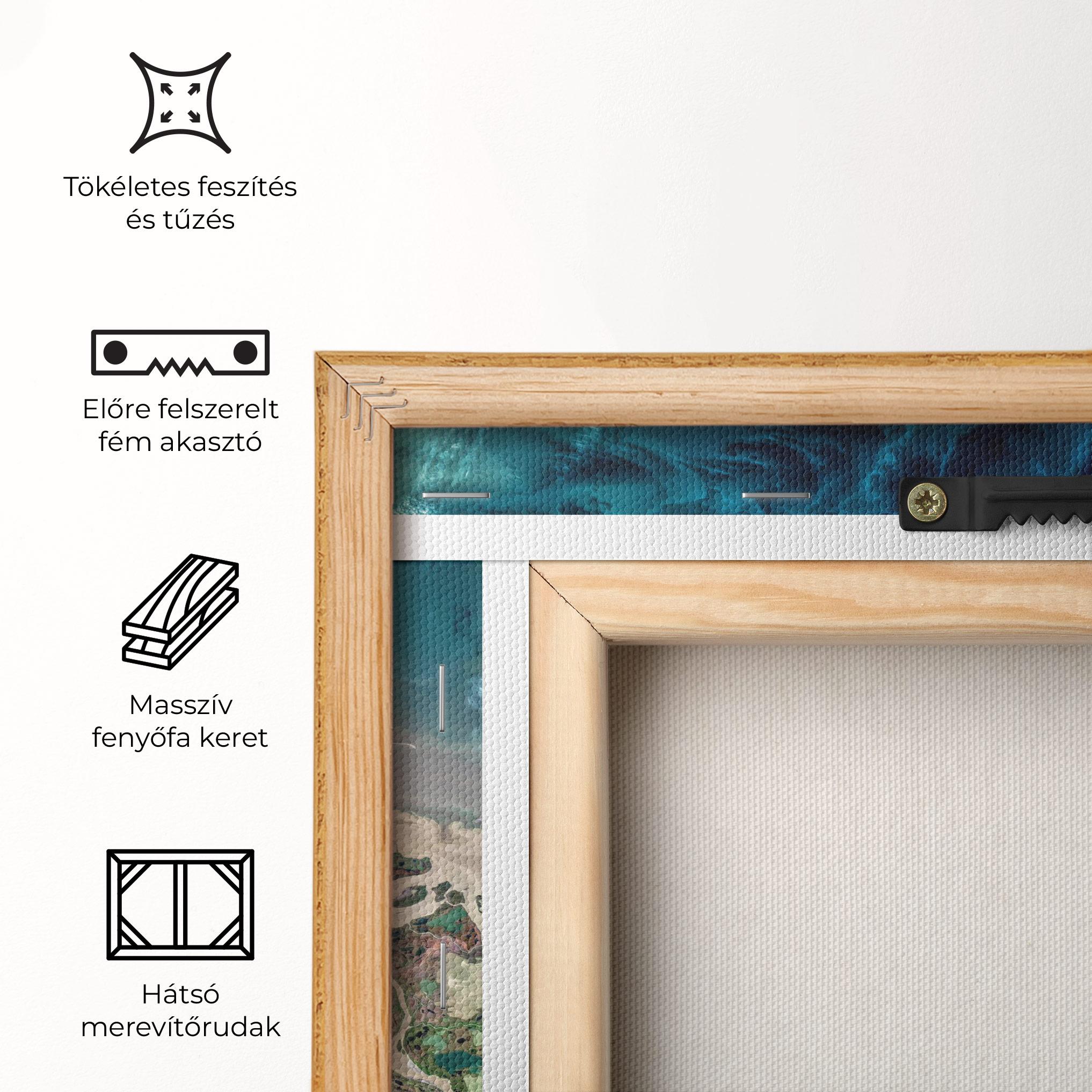 Vászonkép Ocean Blue Marble mockup 5