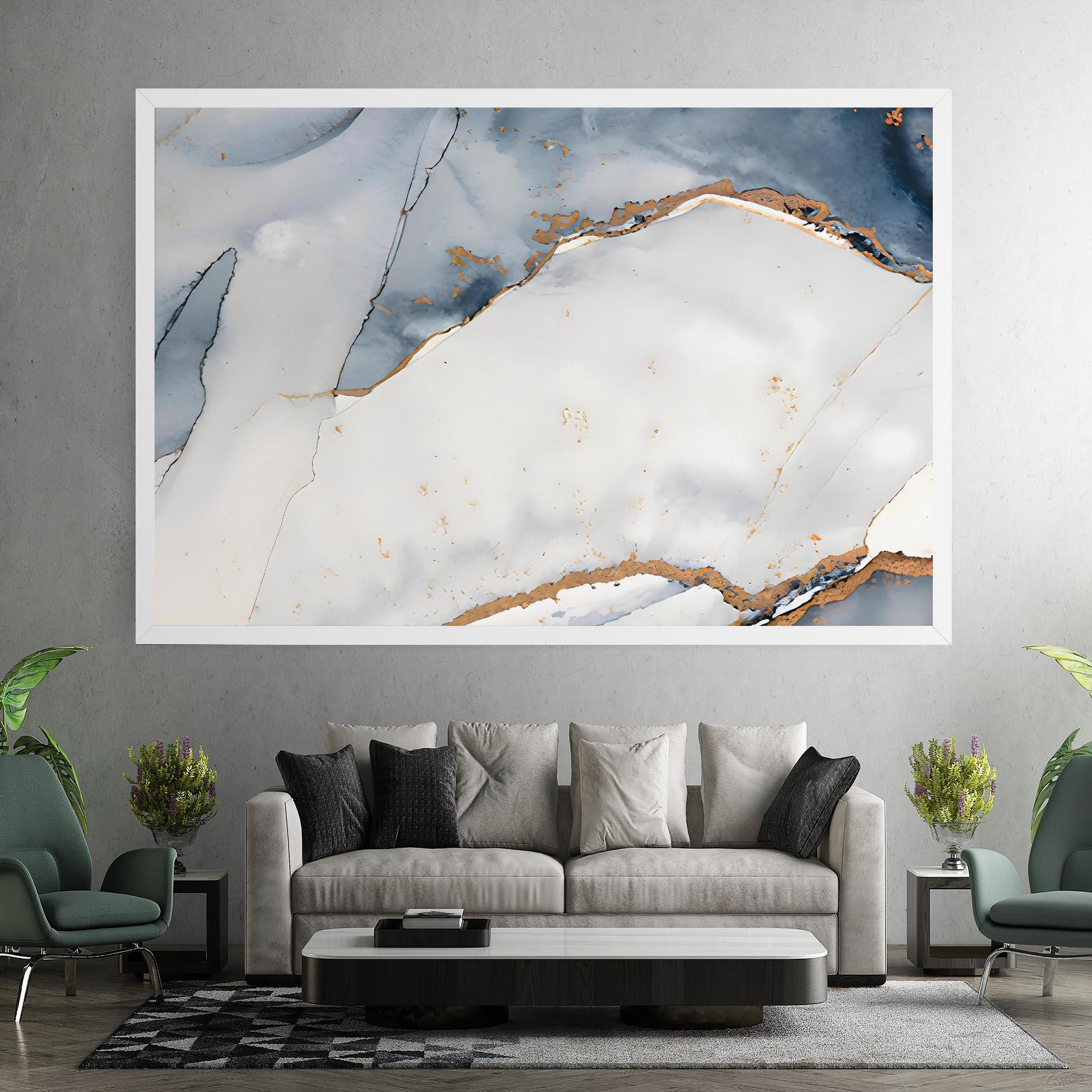 Vászonkép Blue Watercolor mockup 7