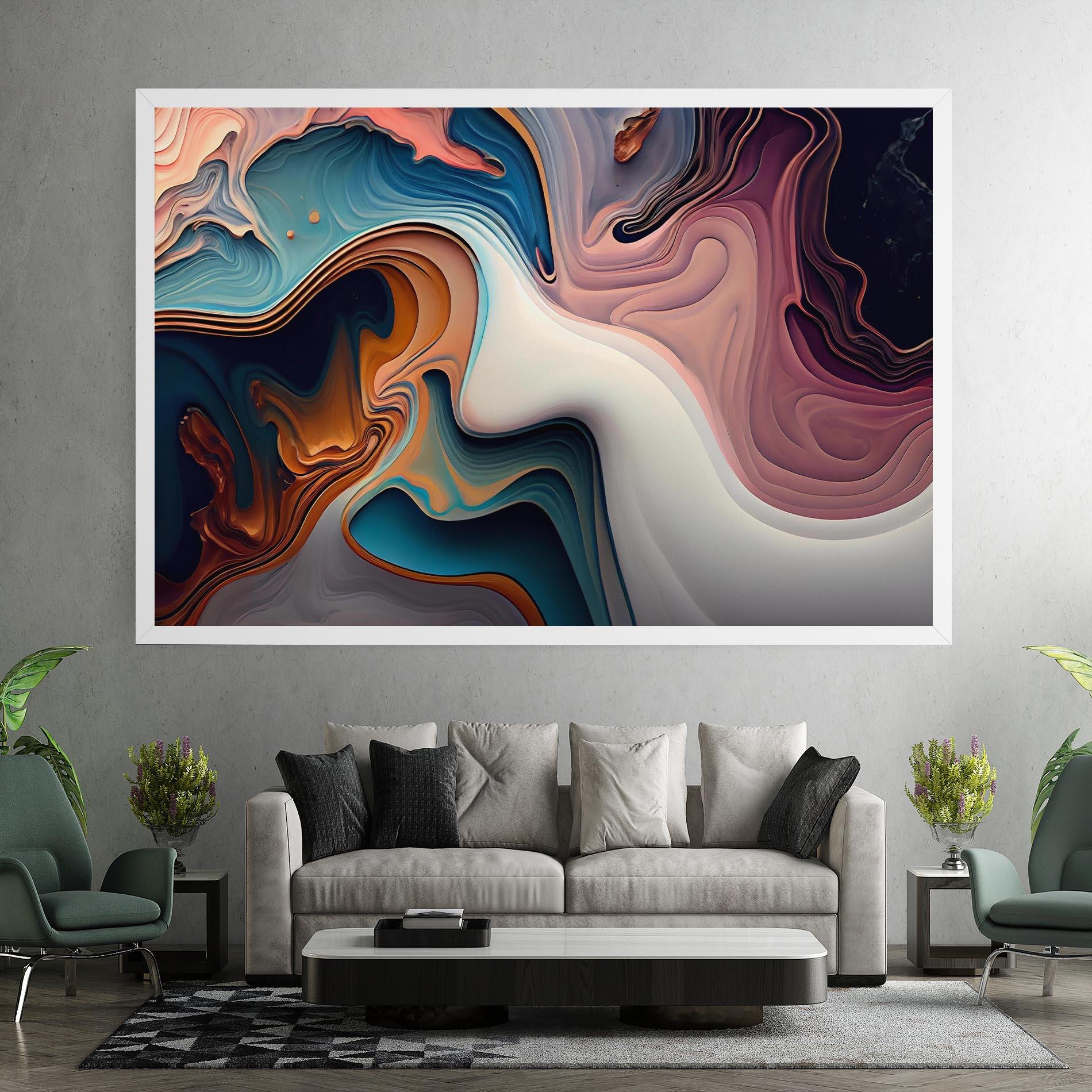 Vászonkép Mixed Colors Marble mockup 7
