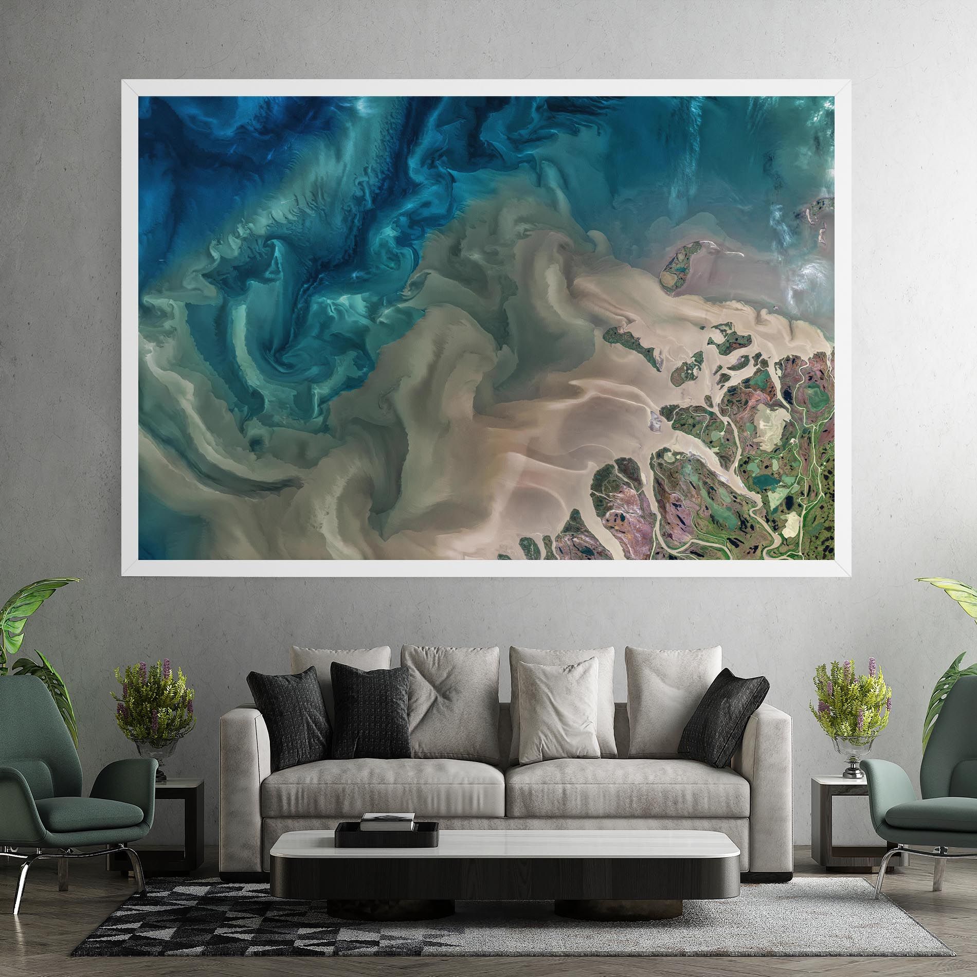 Ocean Blue Marble mockup 7