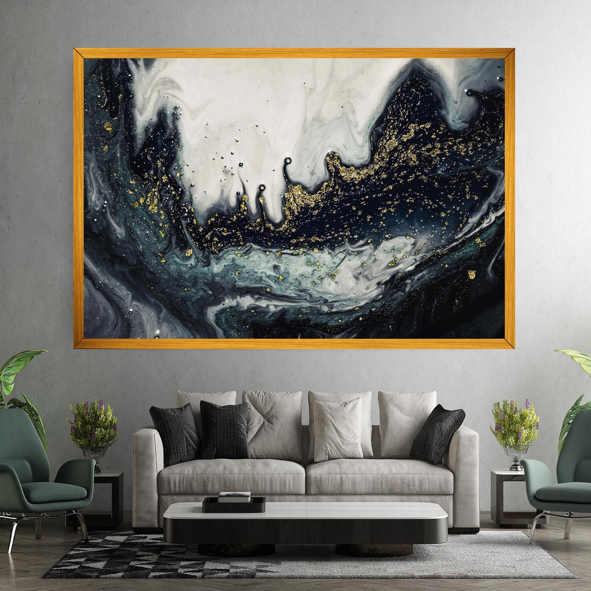 Abstract Black mockup 7