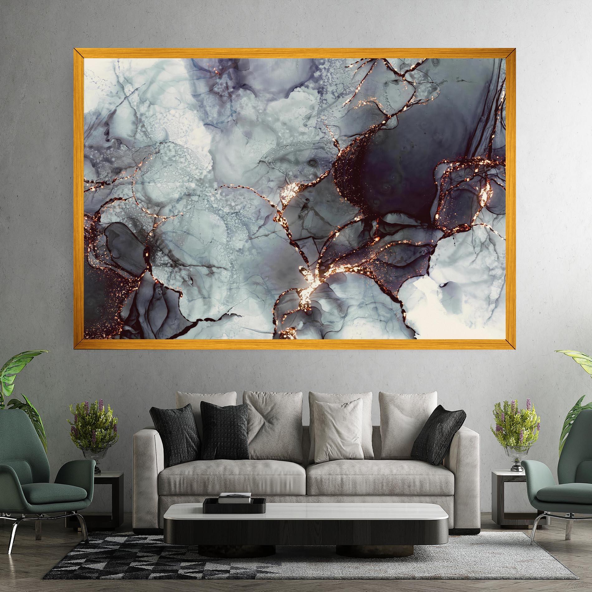 Vászonkép Abstract Gold Path mockup 7