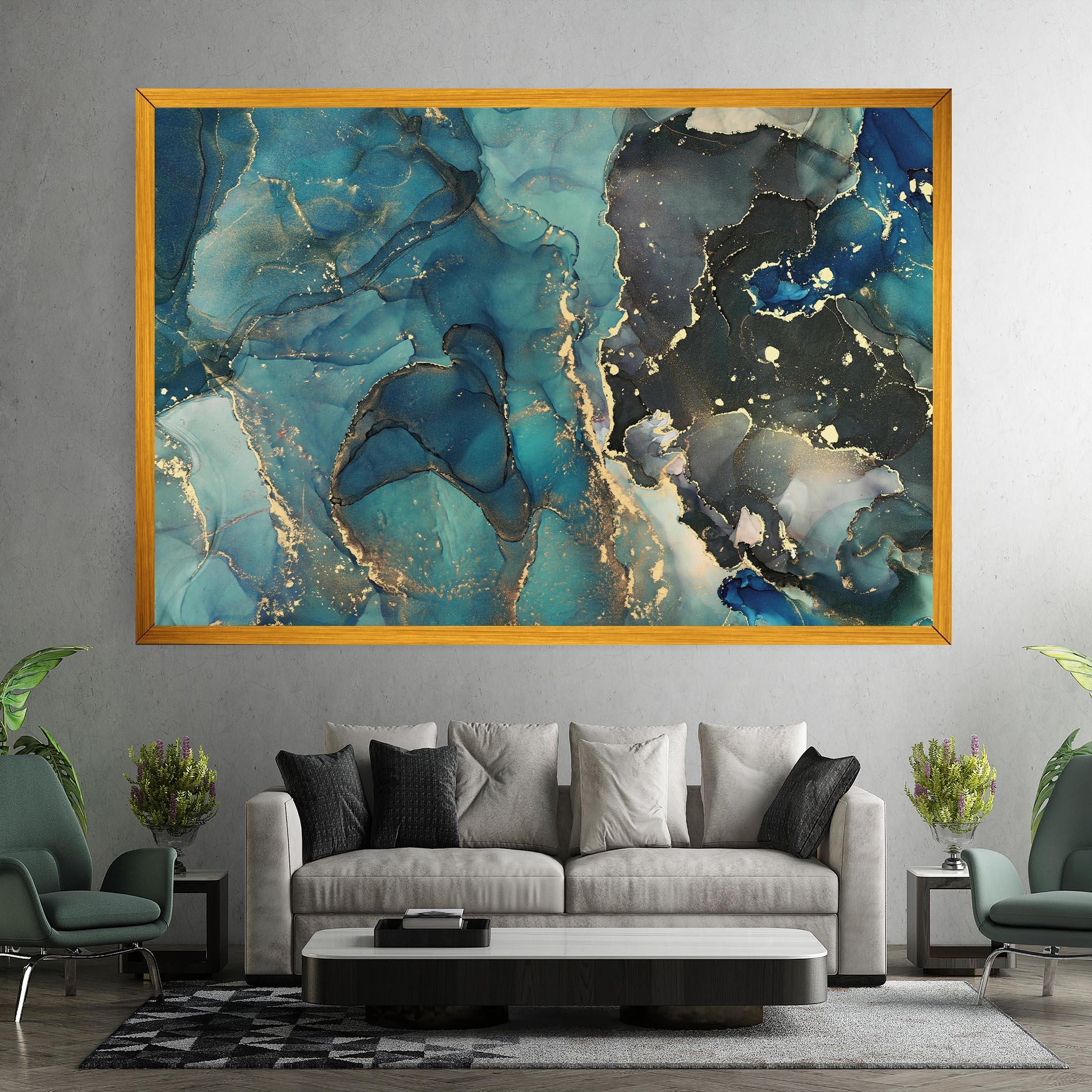 Vászonkép Blue Marble mockup 7