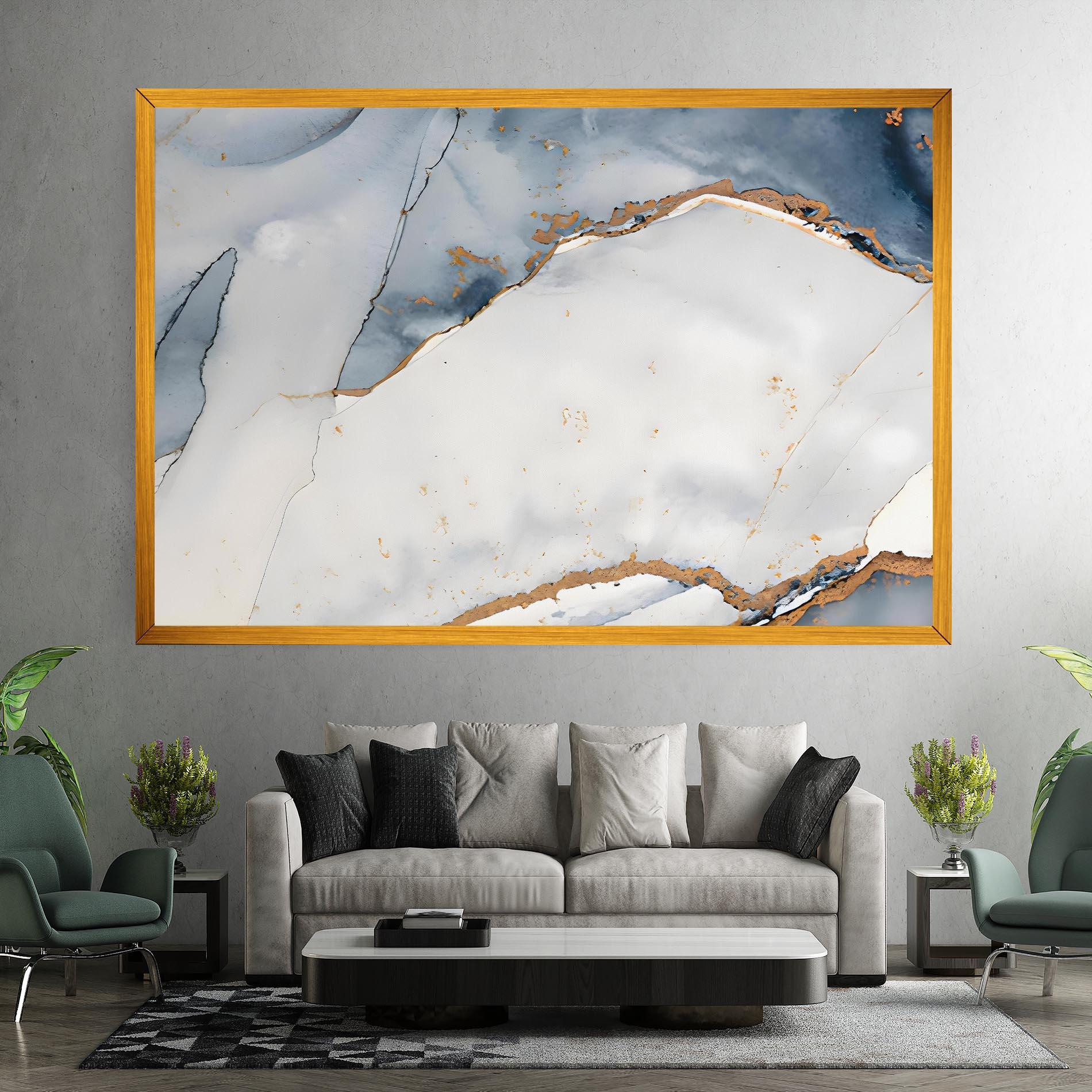 Vászonkép Blue Watercolor mockup 7