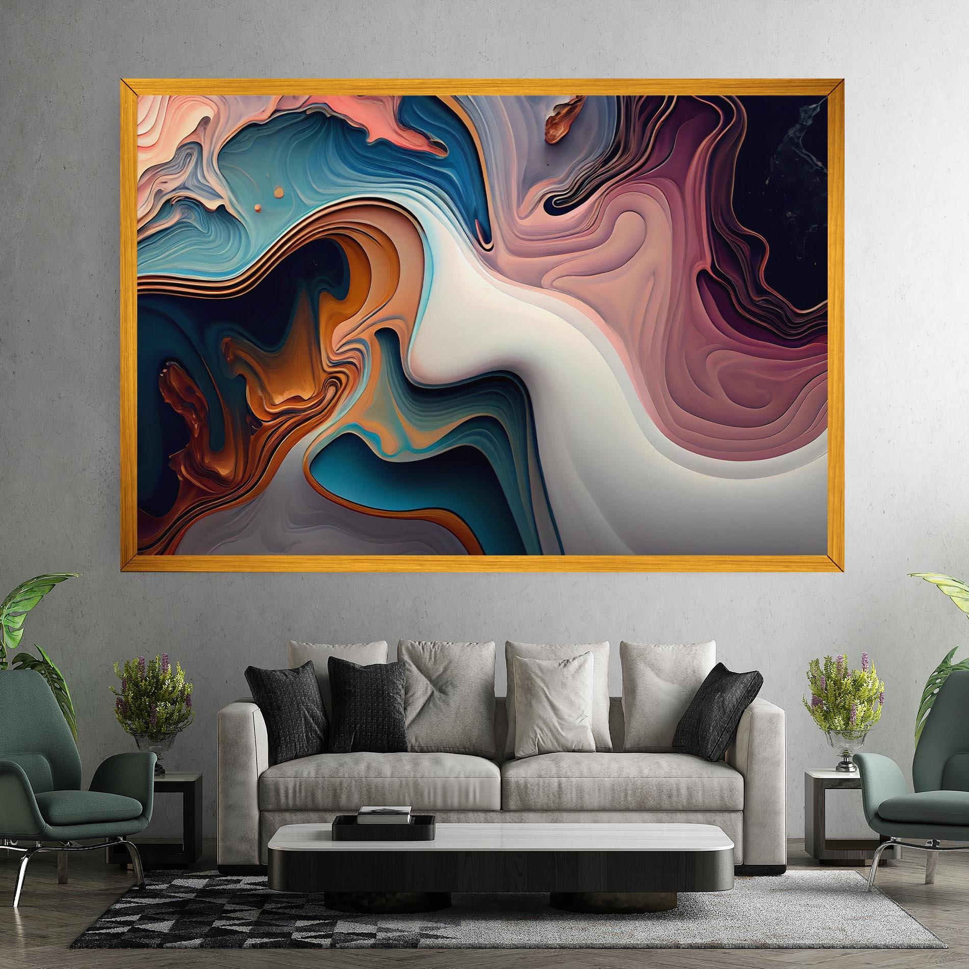 Vászonkép Mixed Colors Marble mockup 7