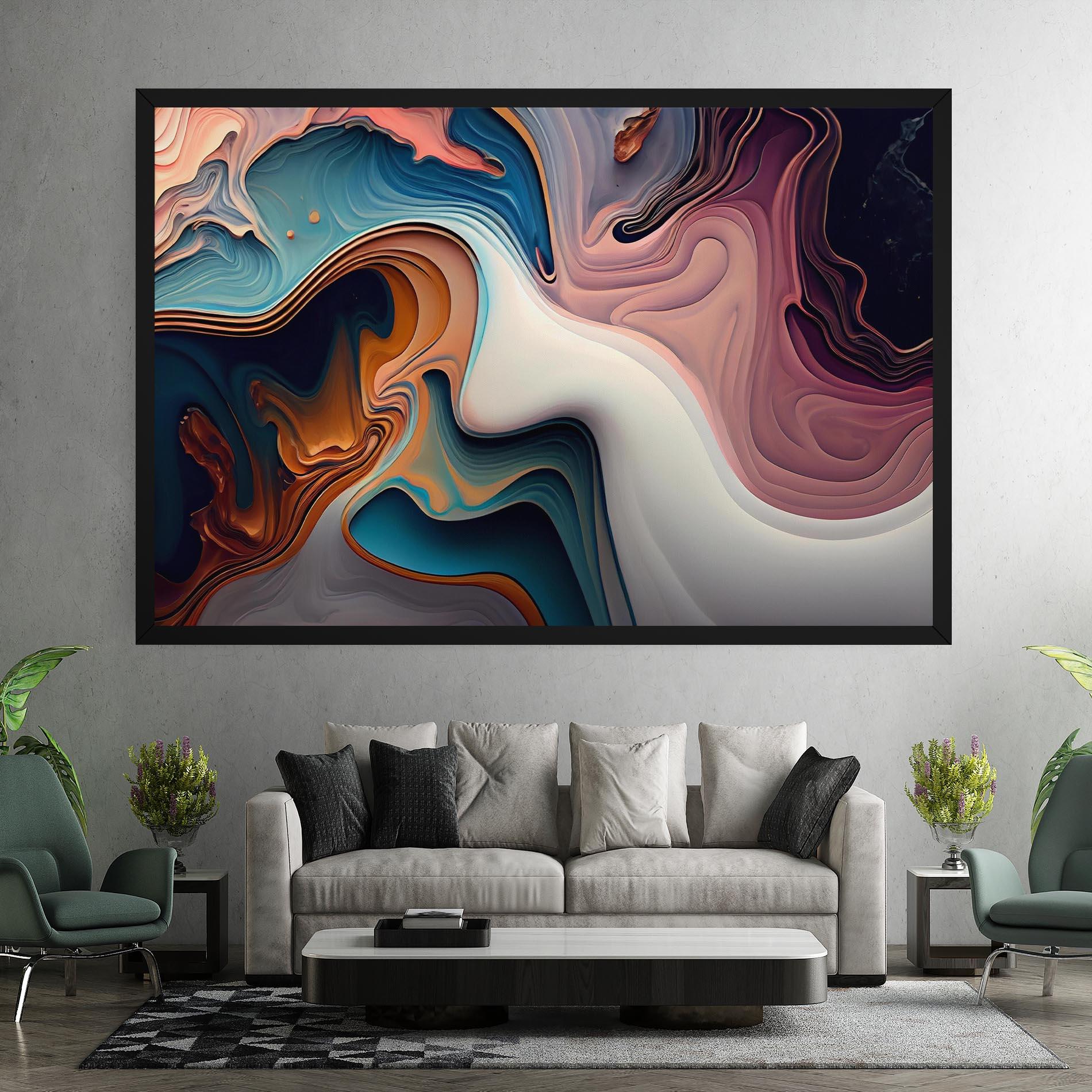 Vászonkép Mixed Colors Marble mockup 7