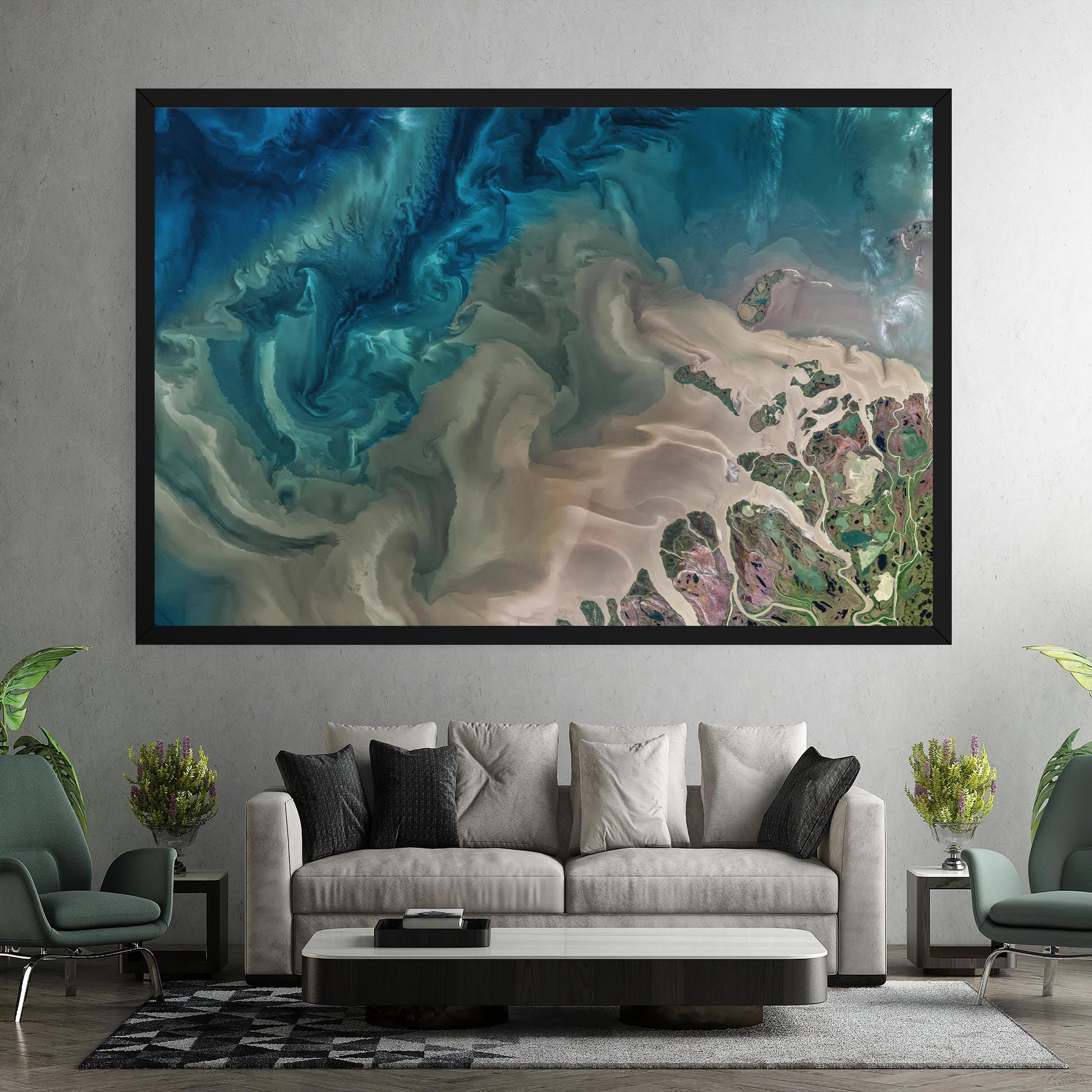 Ocean Blue Marble mockup 7