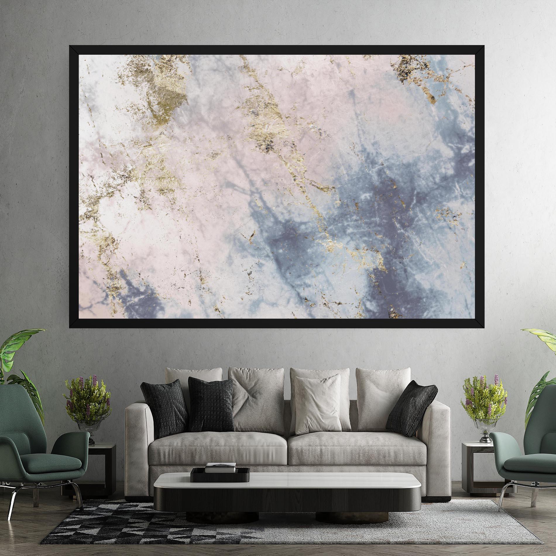 Vászonkép Pink Blue Marble mockup 7