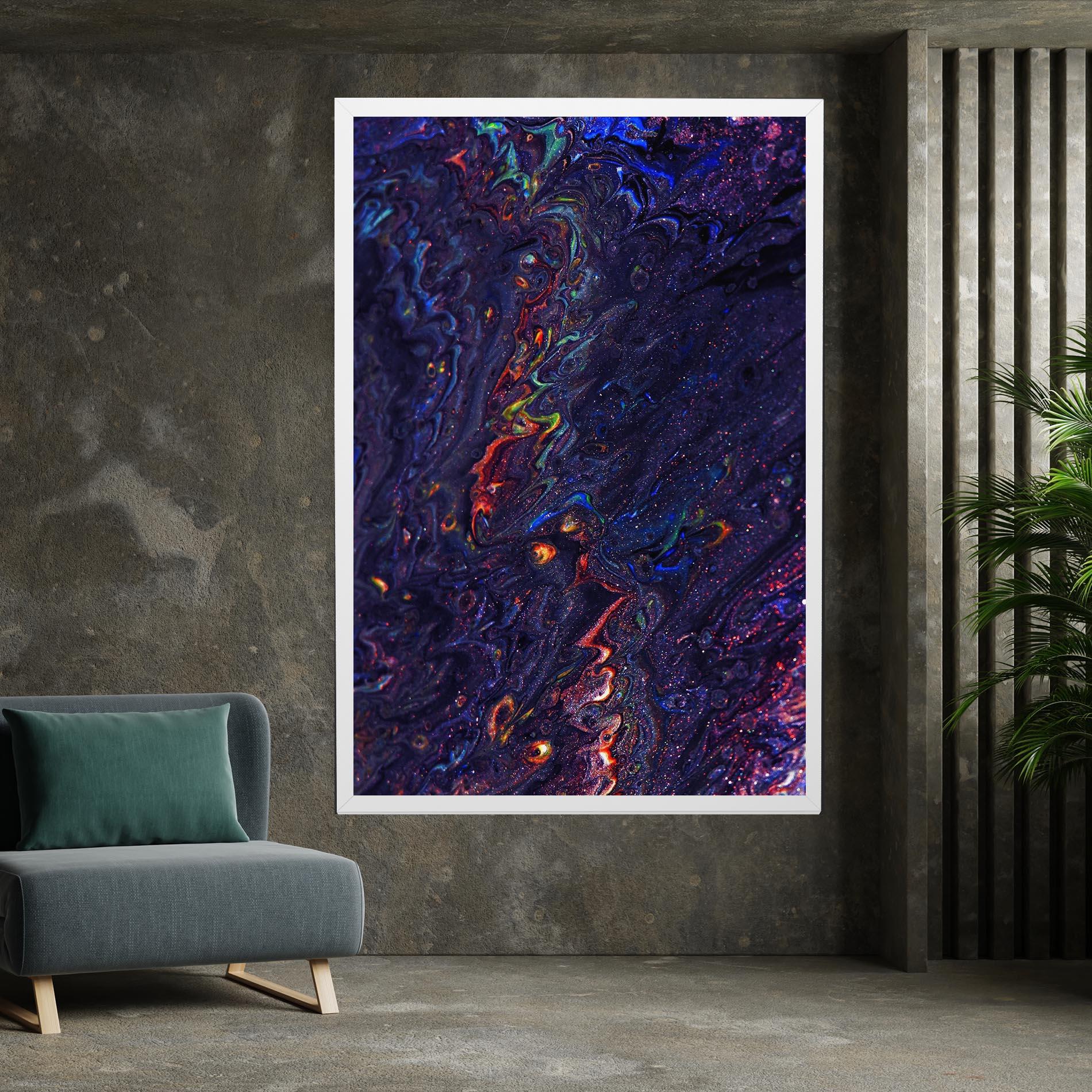 Vászonkép Dark Purple Texture mockup 7