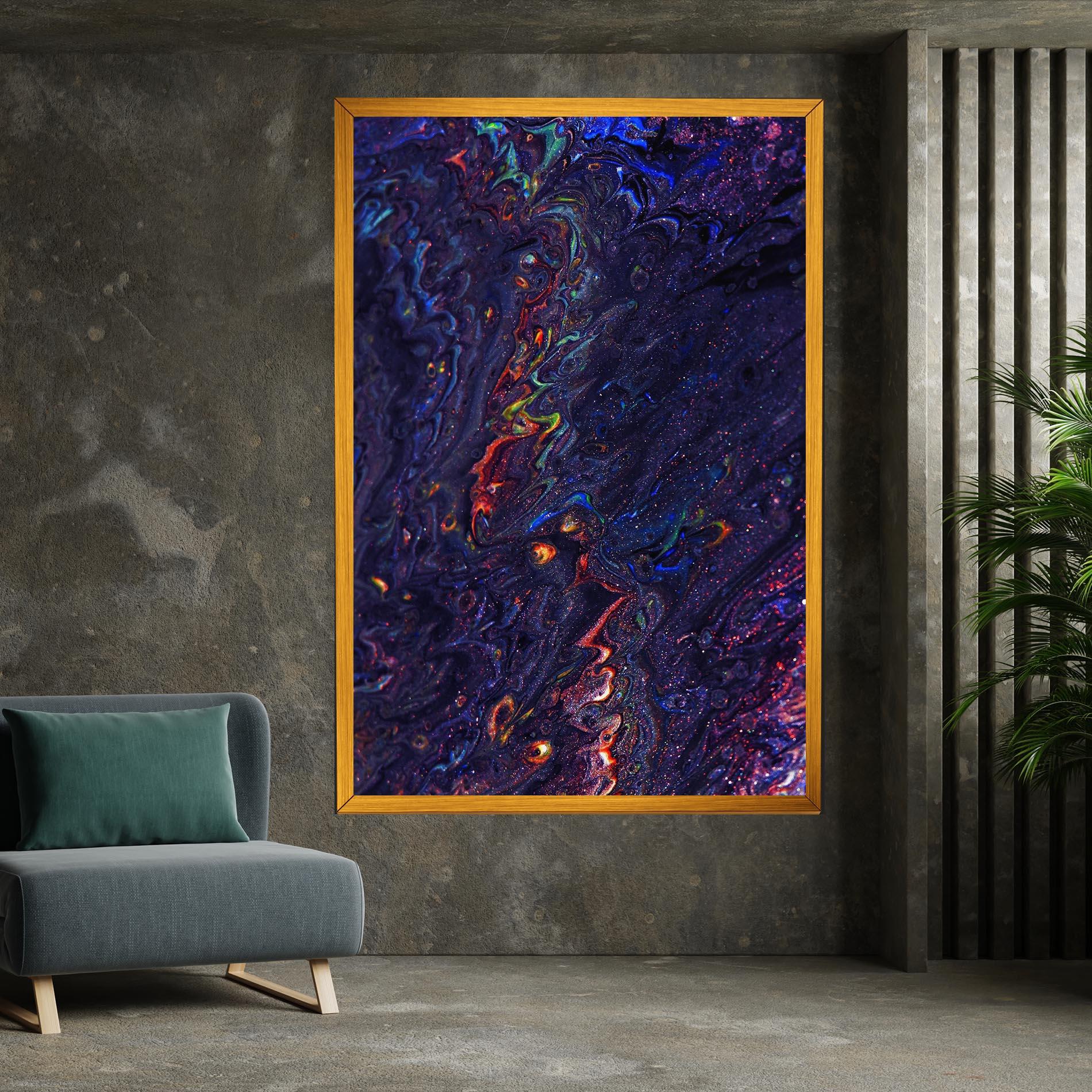 Vászonkép Dark Purple Texture mockup 7