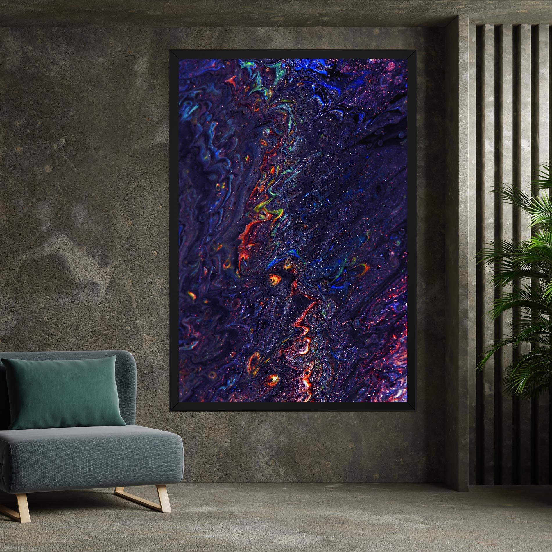 Vászonkép Dark Purple Texture mockup 7