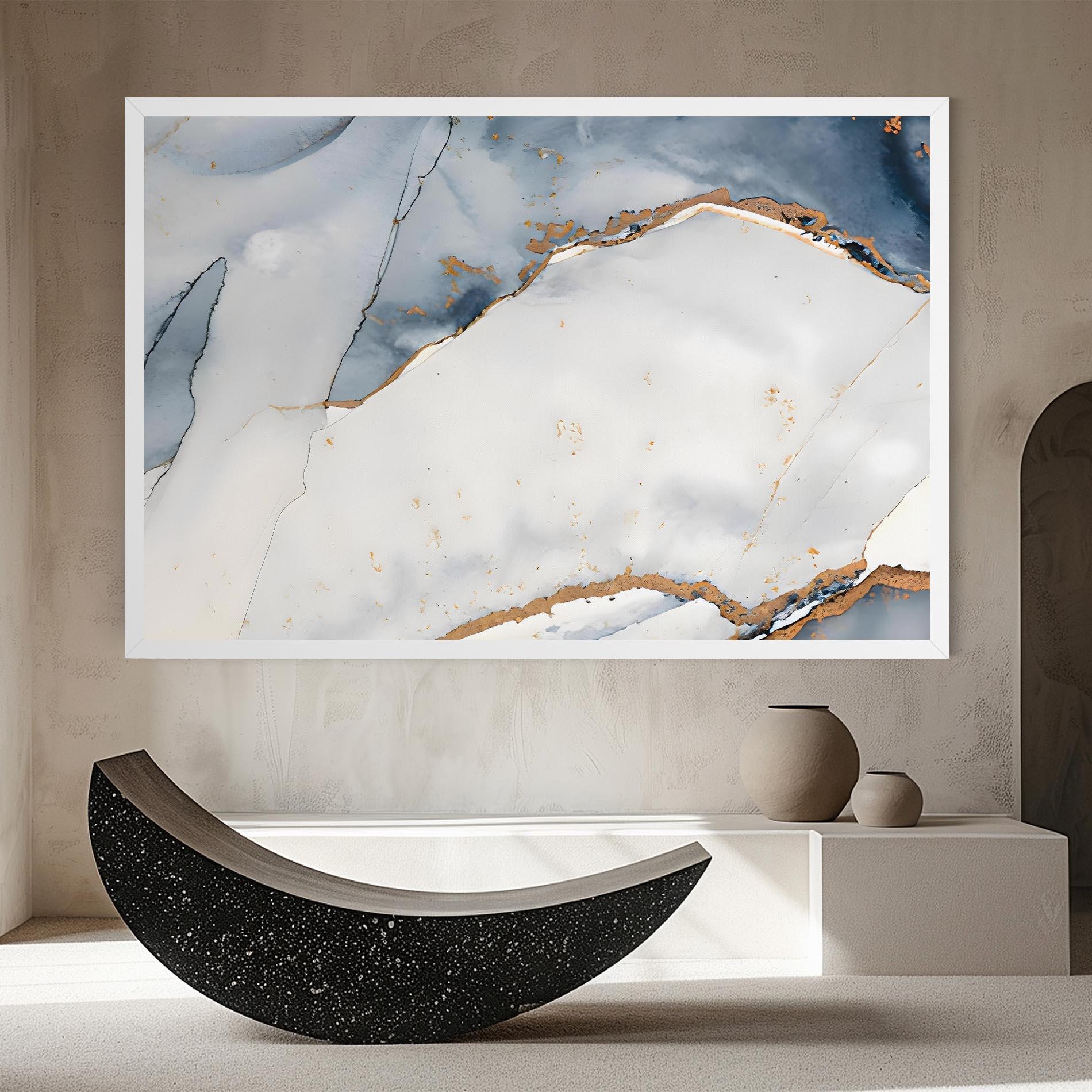 Vászonkép Blue Watercolor mockup 8