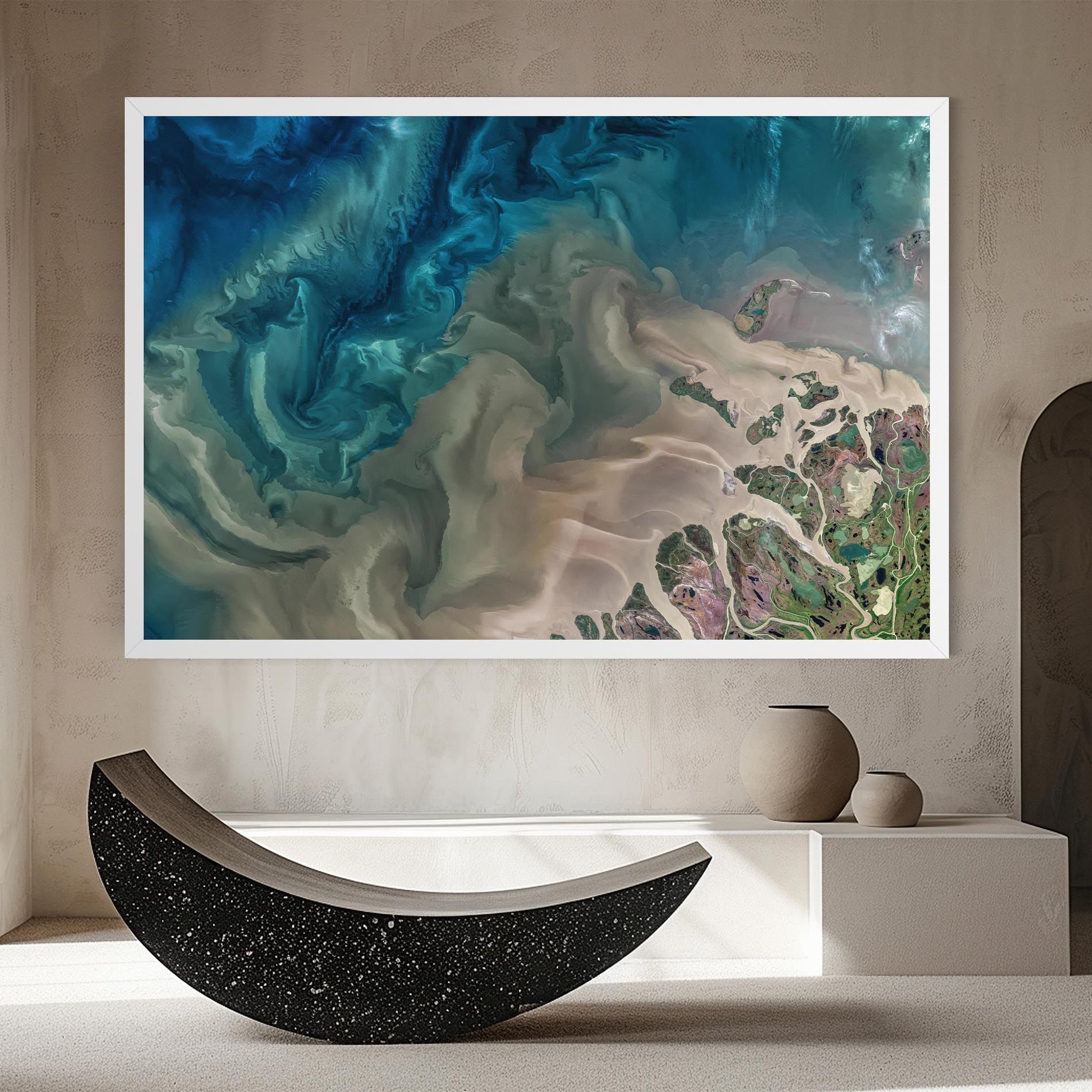 Ocean Blue Marble mockup 8